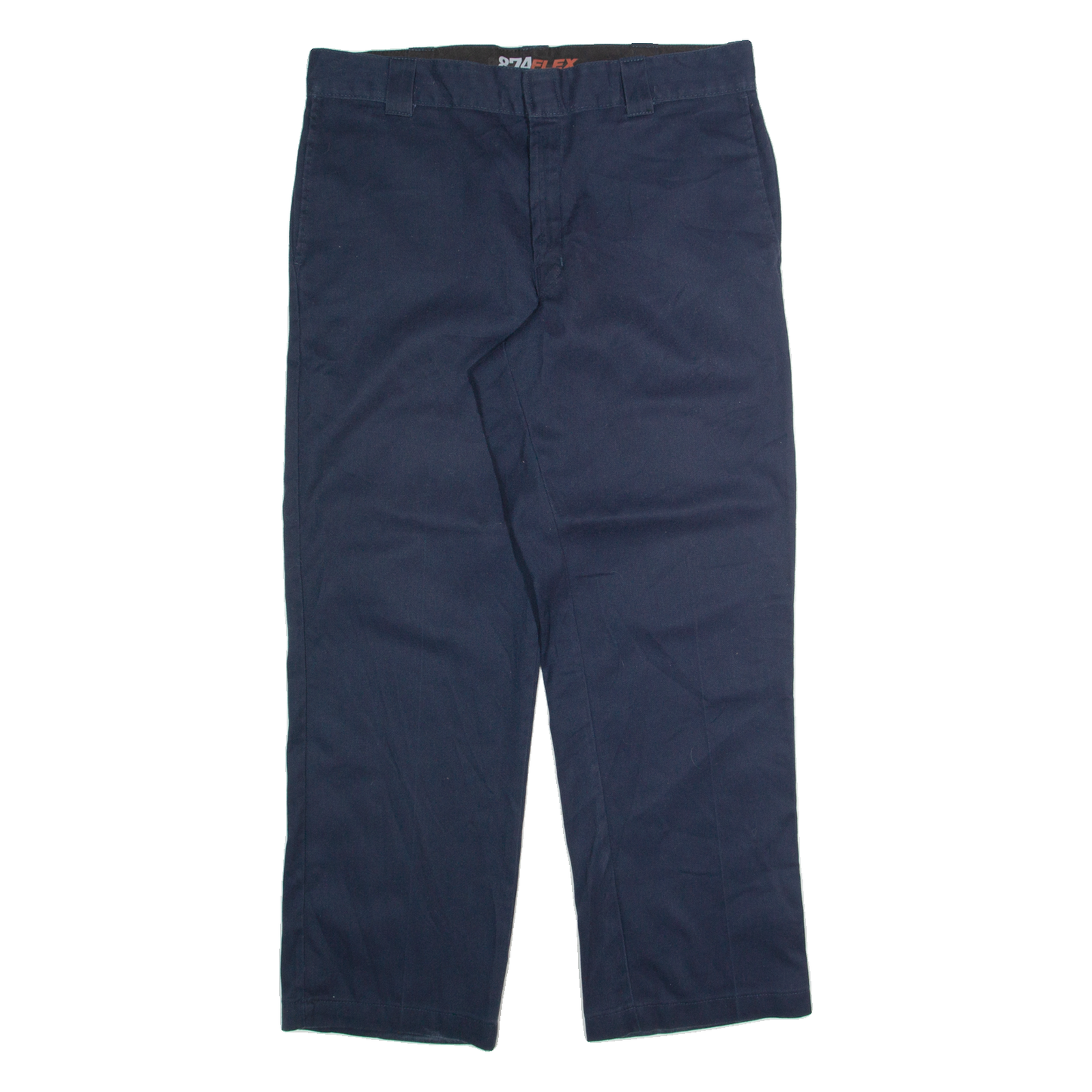 DICKIES Chino Mens Trousers Blue Regular Straight W36 L30 Refurbished - N/A refurbished available on Cerqular