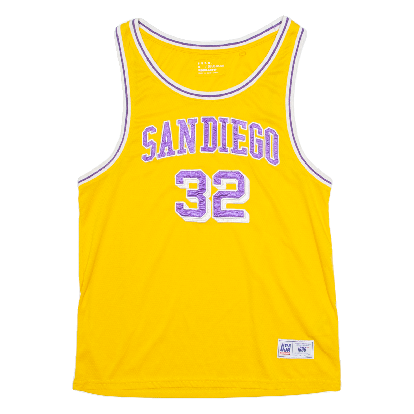FSBN San Diego Mens Jersey Yellow Sleeveless USA S Refurbished - N/A refurbished available on Cerqular