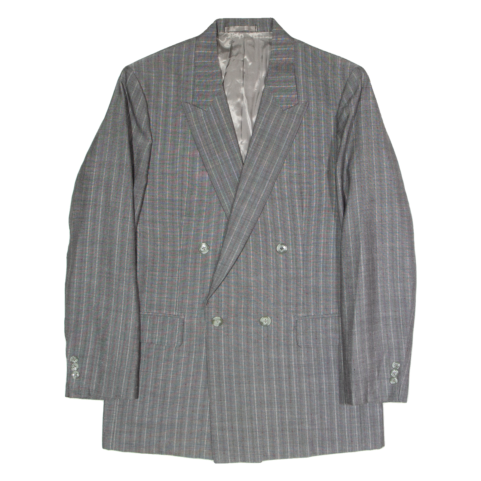Mens Blazer Jacket Grey Pinstripe S Refurbished - N/A refurbished available on Cerqular