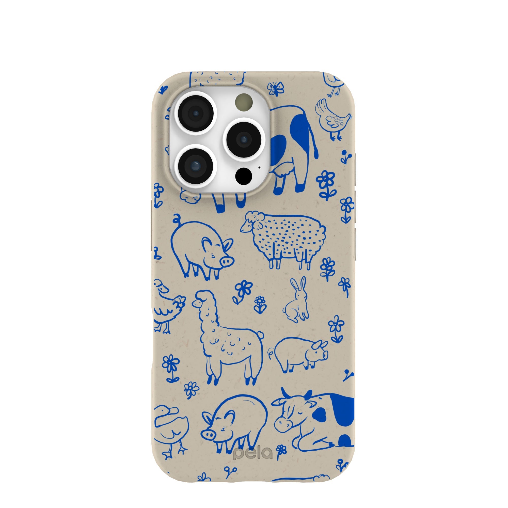 London Fog Happy Farmyard iPhone 16 Pro Case Refurbished - Pela Case refurbished available on Cerqular