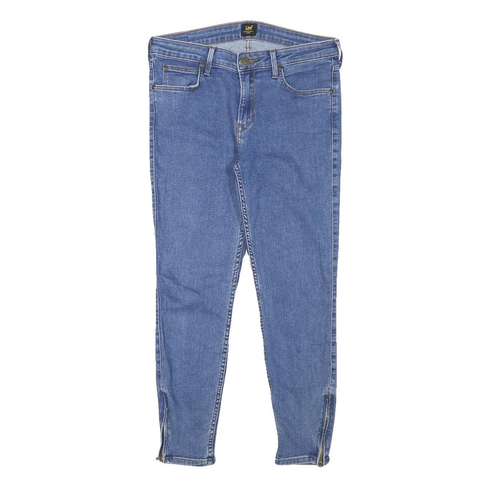 LEE Womens Slim Blue Denim Slim Jeans W28 L24 Zip Closure Refurbished - N/A refurbished available on Cerqular