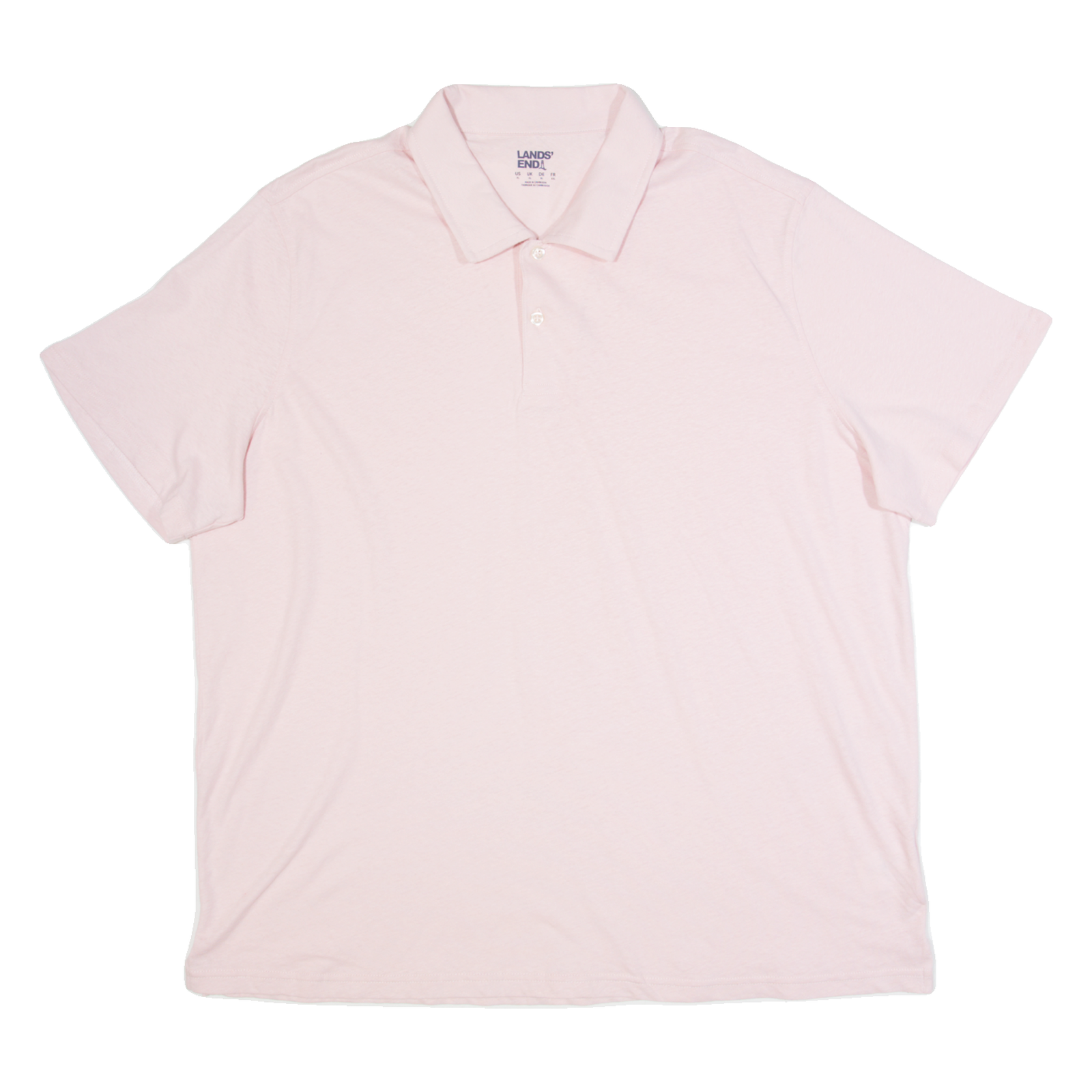 LANDS END Mens Polo Shirt Pink XL Refurbished - N/A refurbished available on Cerqular