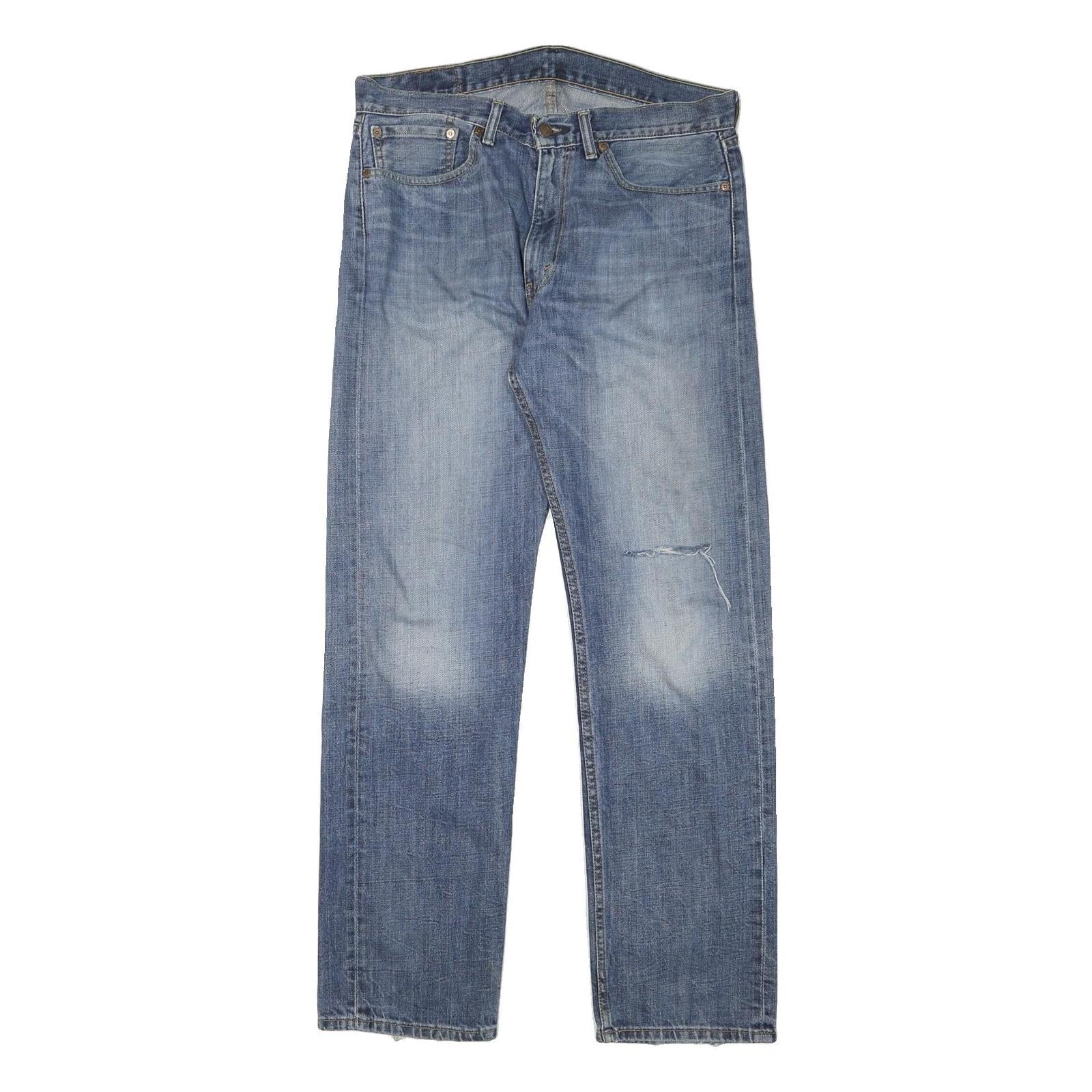 LEVI'S Mens Jeans Blue Regular Straight Denim Medium W35 L32 Classic Cotton Refurbished - N/A refurbished available on Cerqular