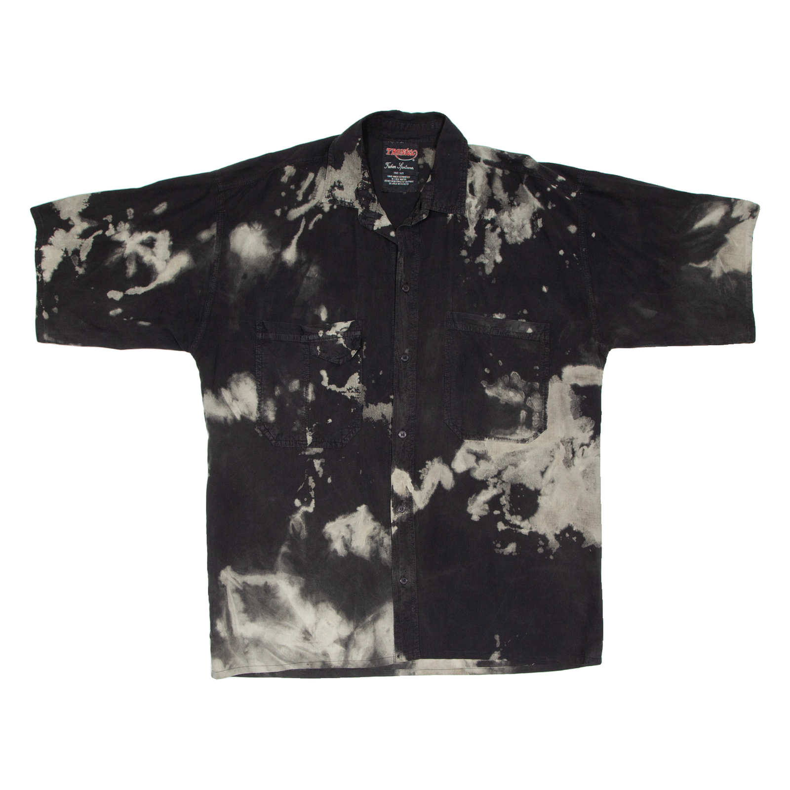 Mens Shirt Black Crazy Pattern ONE SIZE Refurbished - N/A refurbished available on Cerqular