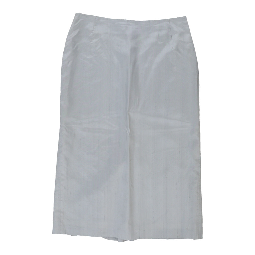 Gianfranco Ferre Midi Skirt - 29W UK 10 Blue Acetate | Size: UK 10 Refurbished - N/A (Preloved Designer is not a specific brand, it refurbished available on Cerqular