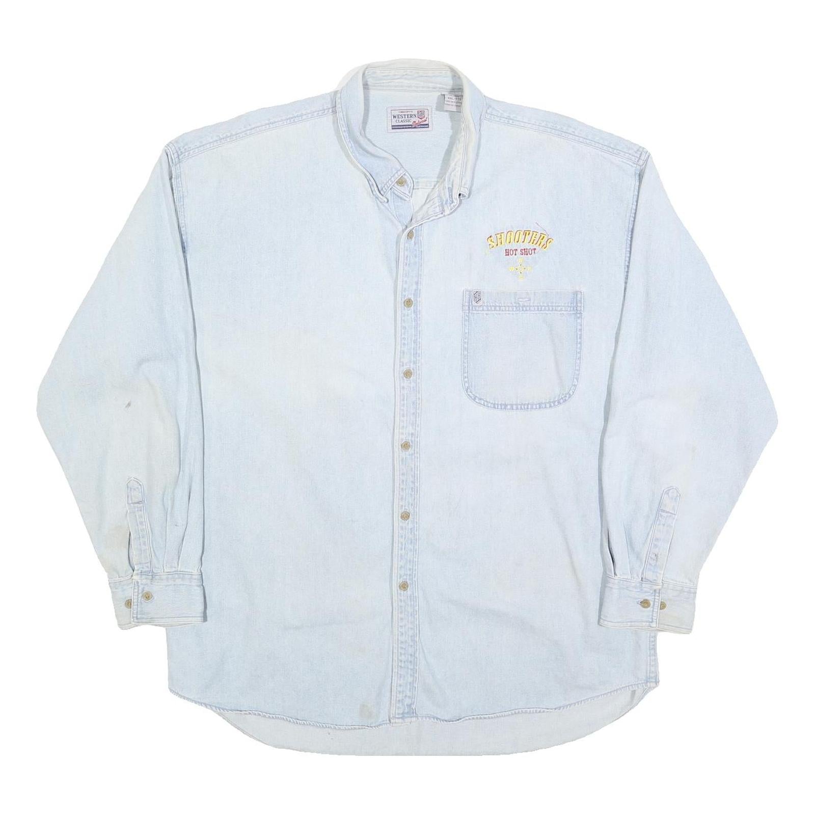 Buy WESTERN CLASSIC Mens Blue Light Denim Shirt 2XL Button Front Casual Refurbished - $25.99 WESTERN CLASSIC Mens Blue Light Denim Shirt 2XL Button Front Casual Refurbished - N/A refurbished available on Cerqular