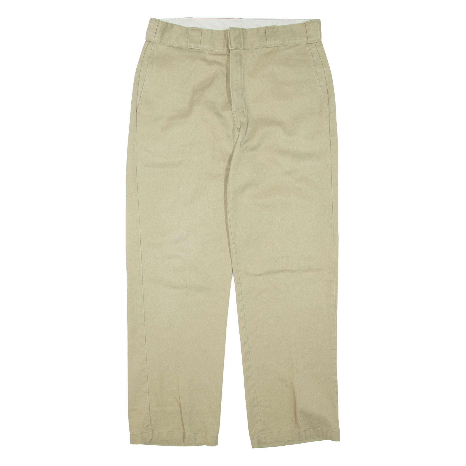 DICKIES Mens Trousers Beige Regular Straight W32 L30 Refurbished - N/A refurbished available on Cerqular