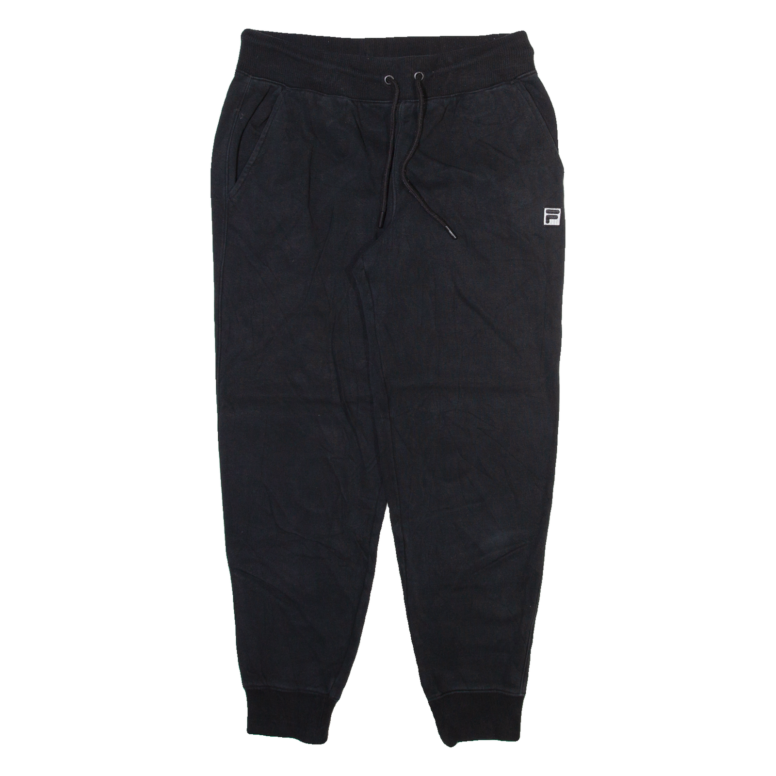 FILA Mens Joggers Black Tapered M W30 L28 Refurbished - N/A refurbished available on Cerqular