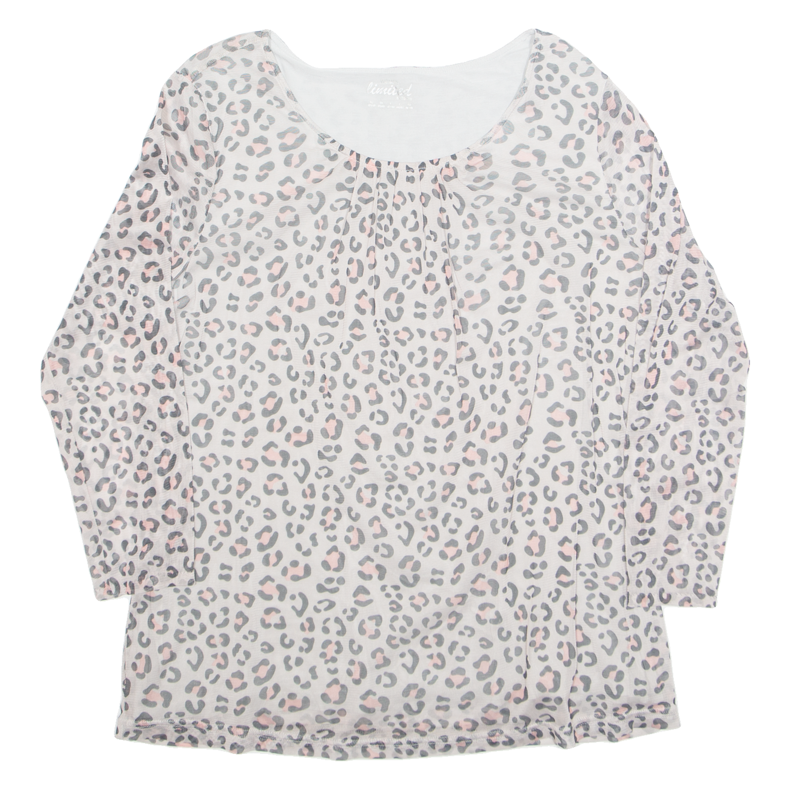 TCHIBO Cheetah Womens Printed Top Grey 3/4 Sleeve Animal Print M Refurbished - N/A refurbished available on Cerqular