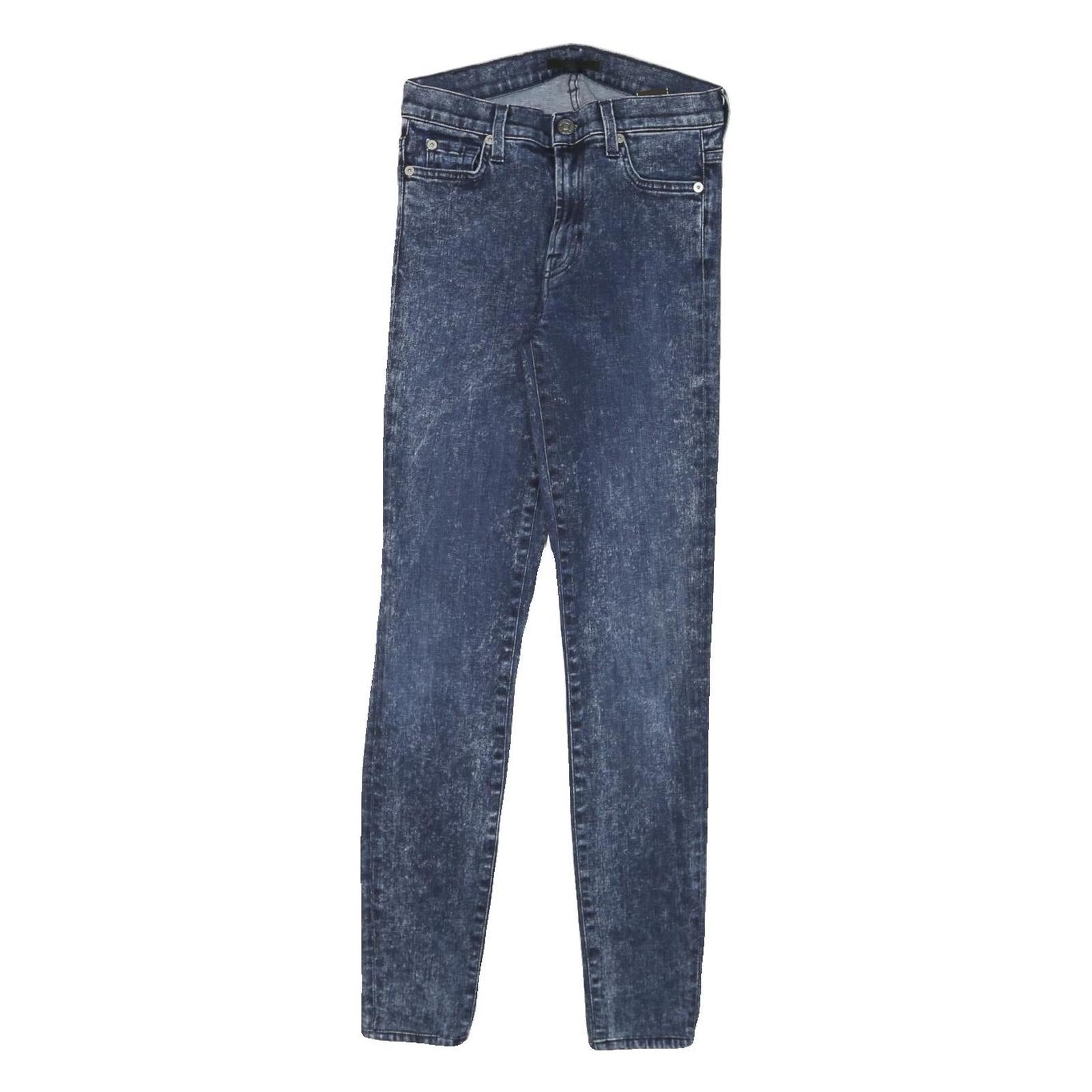 7 FOR ALL MANKIND Womens Jeans Blue Slim Skinny Denim Medium W24 L27 Stretch Refurbished - N/A refurbished available on Cerqular