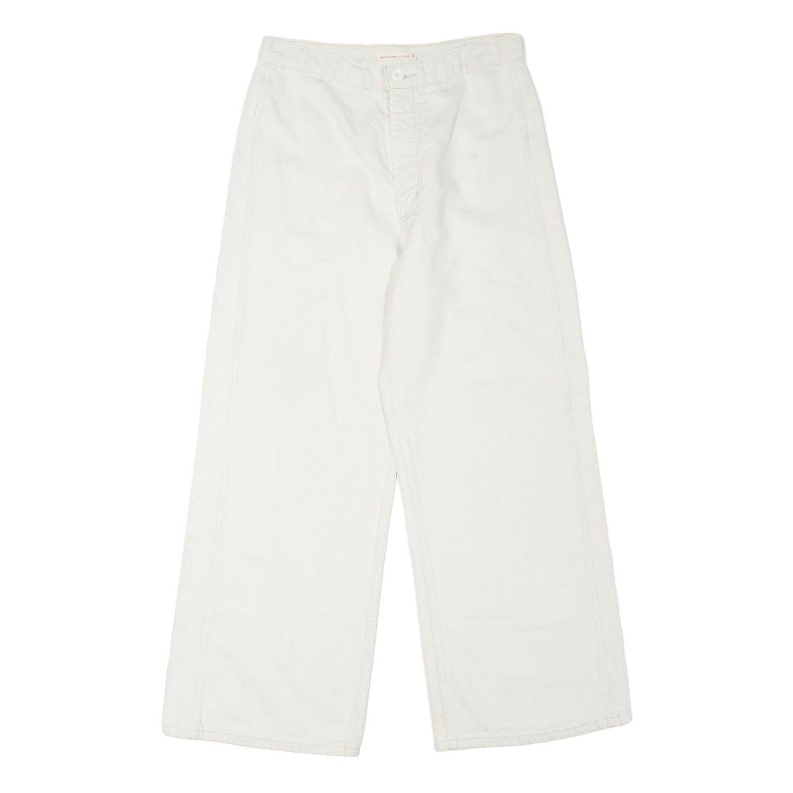 LEVI'S Womens Jeans White Loose Wide-Leg Denim W29 L26 Casual Comfortable Refurbished - N/A refurbished available on Cerqular