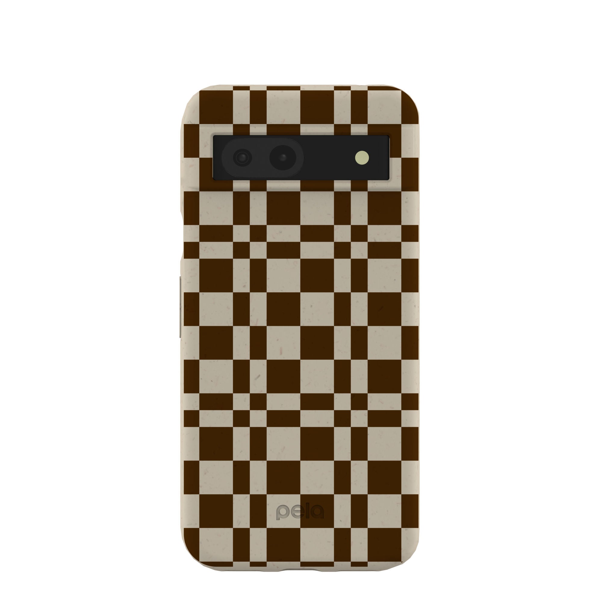 London Fog Chestnut Checkers Google Pixel 8a Case Refurbished - Pela Case refurbished available on Cerqular