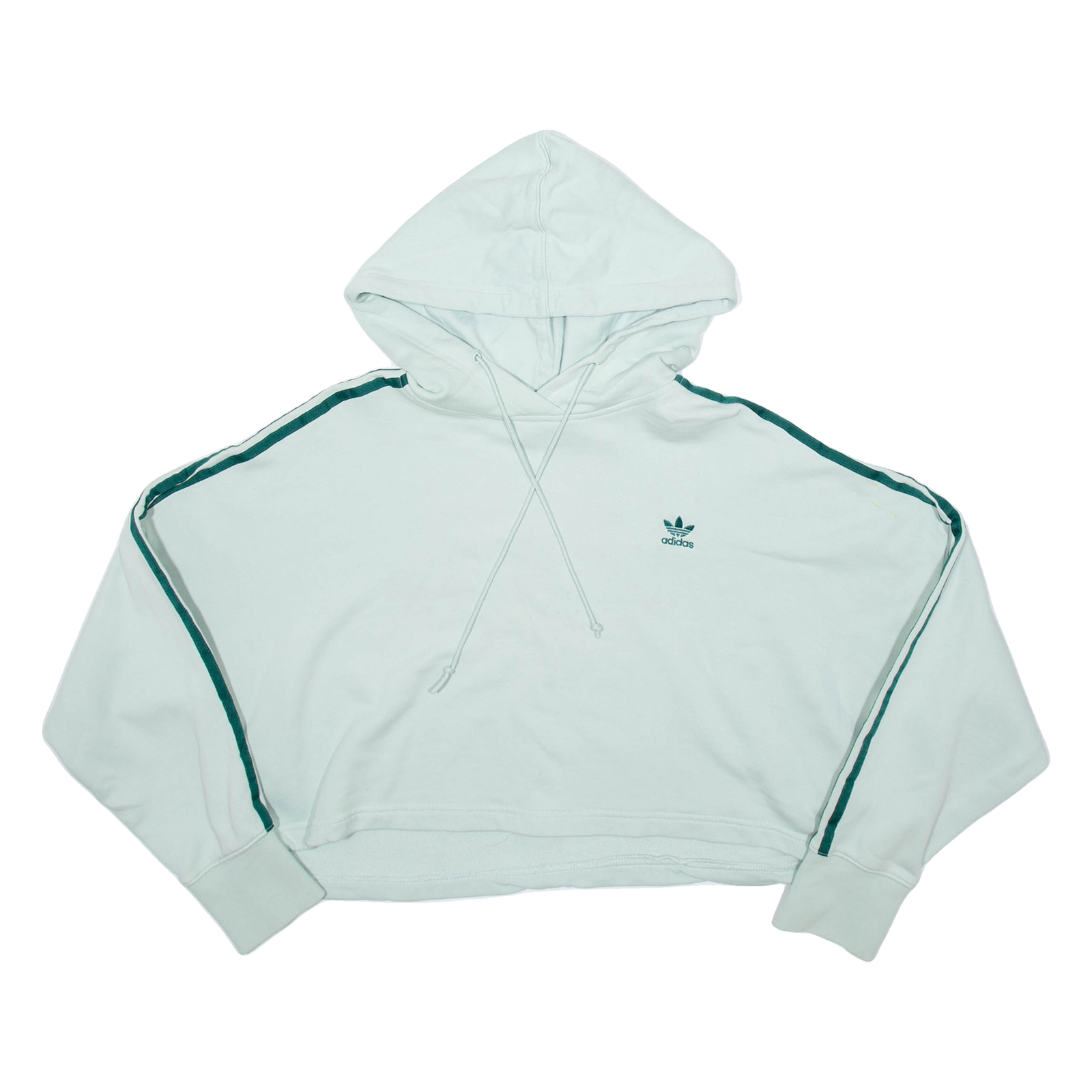 ADIDAS Cropped Womens Green Hoodie UK 10 Refurbished - N/A refurbished available on Cerqular