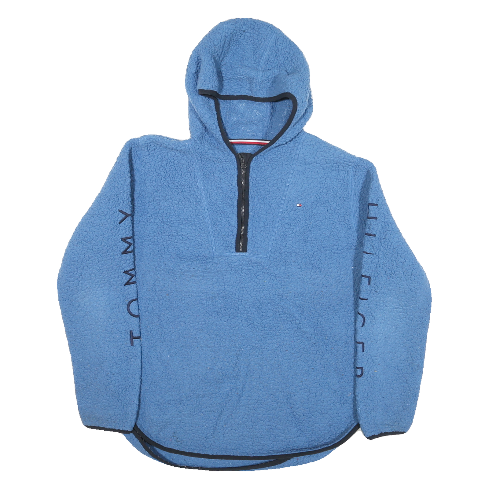 Buy TOMMY HILFIGER Mens Blue Pullover Patterned Half Zip Chunky Knit Jumper M Hooded Refurbished - $45.49 TOMMY HILFIGER Mens Blue Pullover Patterned Half Zip Chunky Knit Jumper M Hooded Refurbished - N/A refurbished available on Cerqular