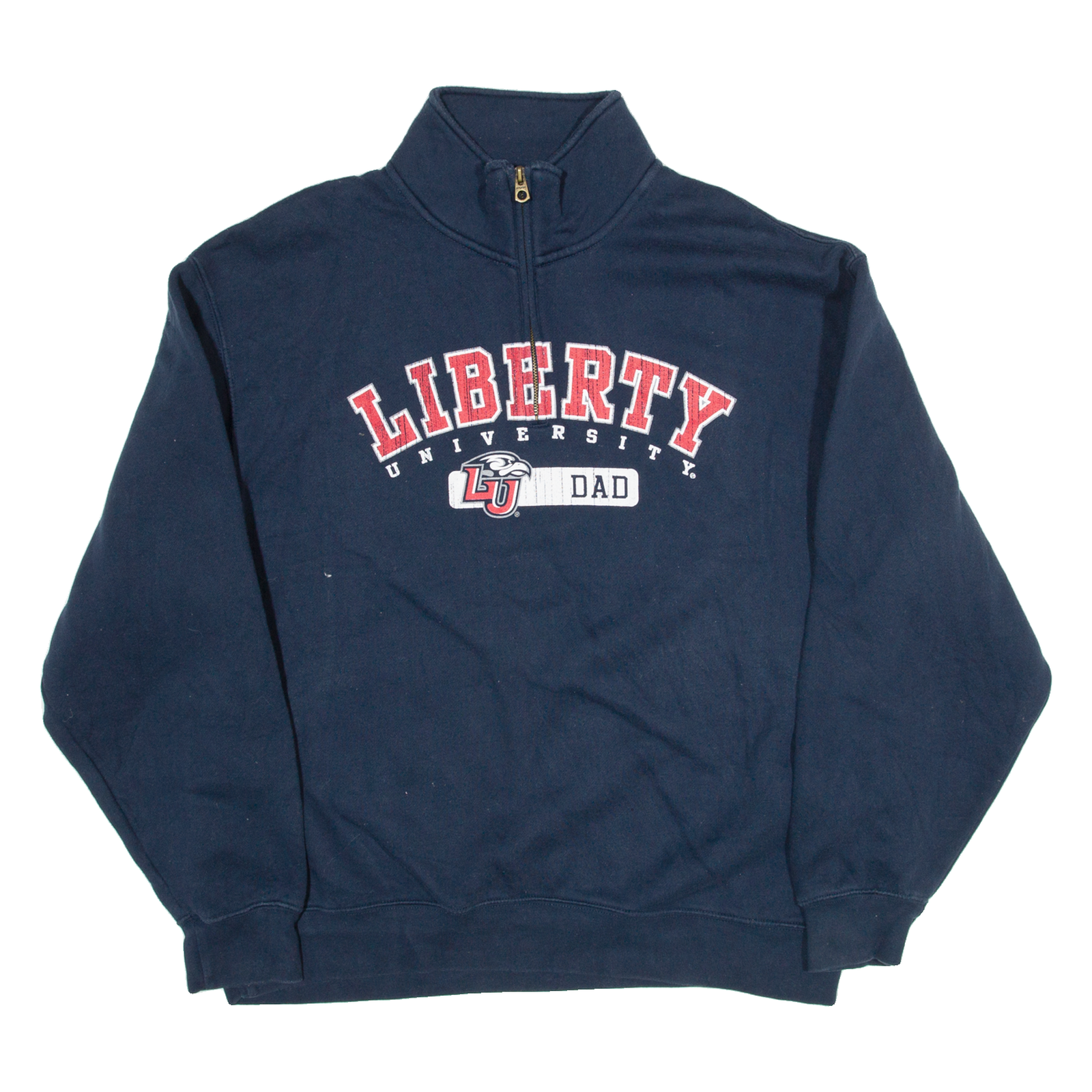 JANSPORT Liberty University Mens Sweatshirt Blue 1/4 Zip USA XL Refurbished - N/A refurbished available on Cerqular