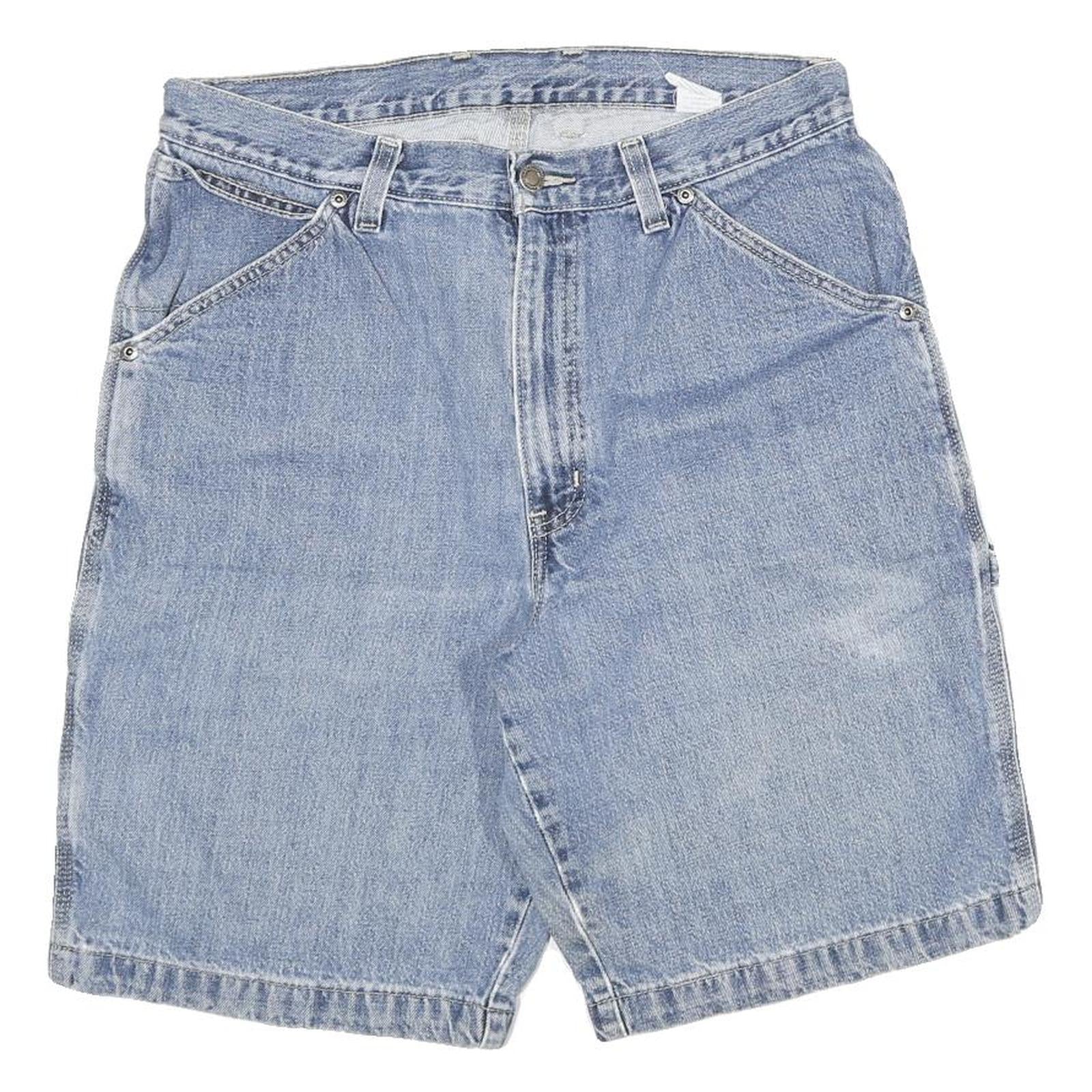 M Mens Denim Blue Casual Shorts L W32 Cotton Blend Comfortable Fit Refurbished - N/A refurbished available on Cerqular