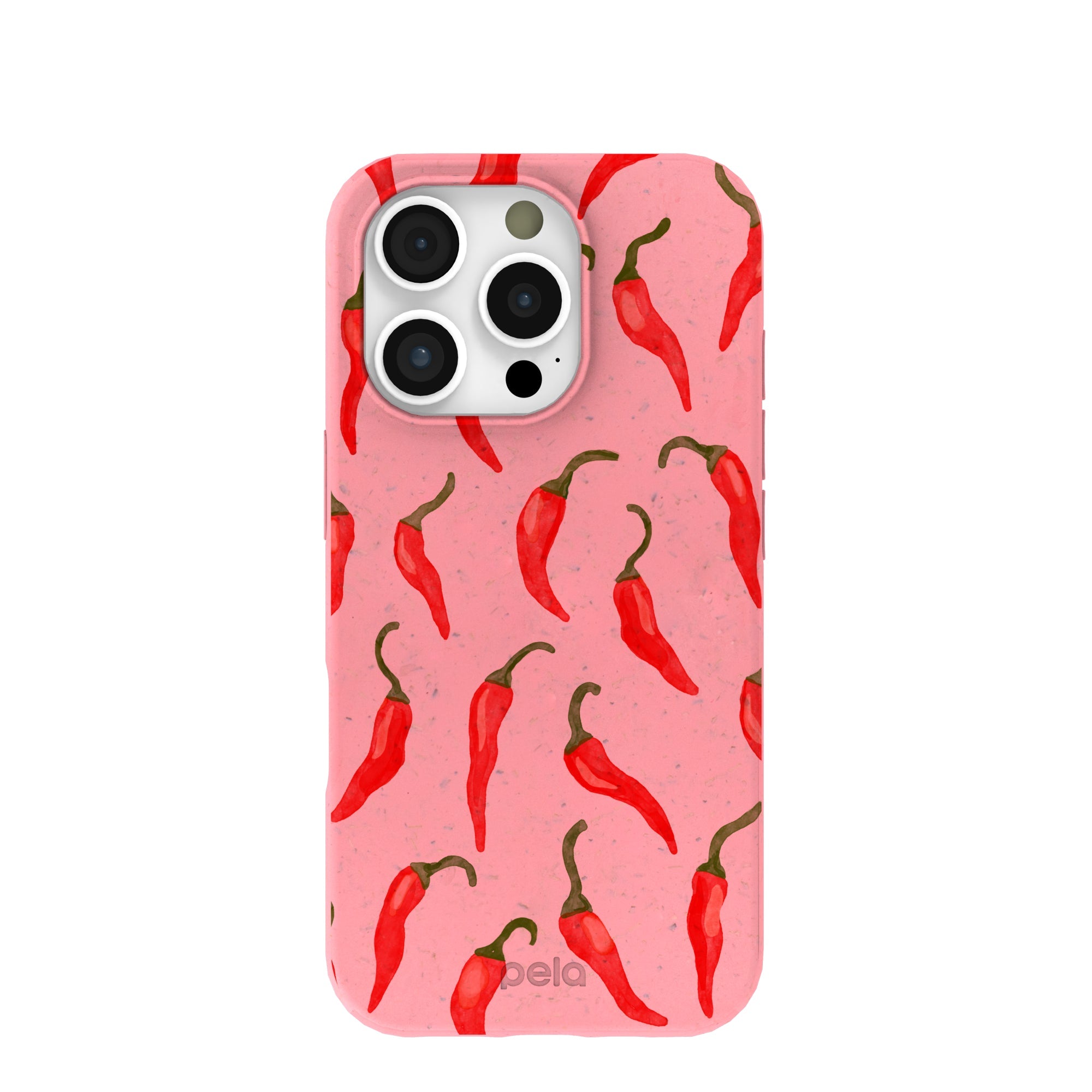 Bubblegum Pink Heatwave iPhone 16 Pro Case Refurbished - Pela Case refurbished available on Cerqular