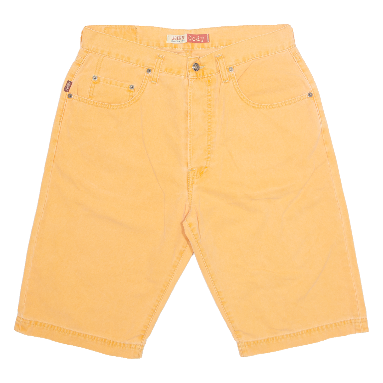 LIBERTO DENIM Cody Womens Denim Shorts Orange L W33 Refurbished - N/A refurbished available on Cerqular