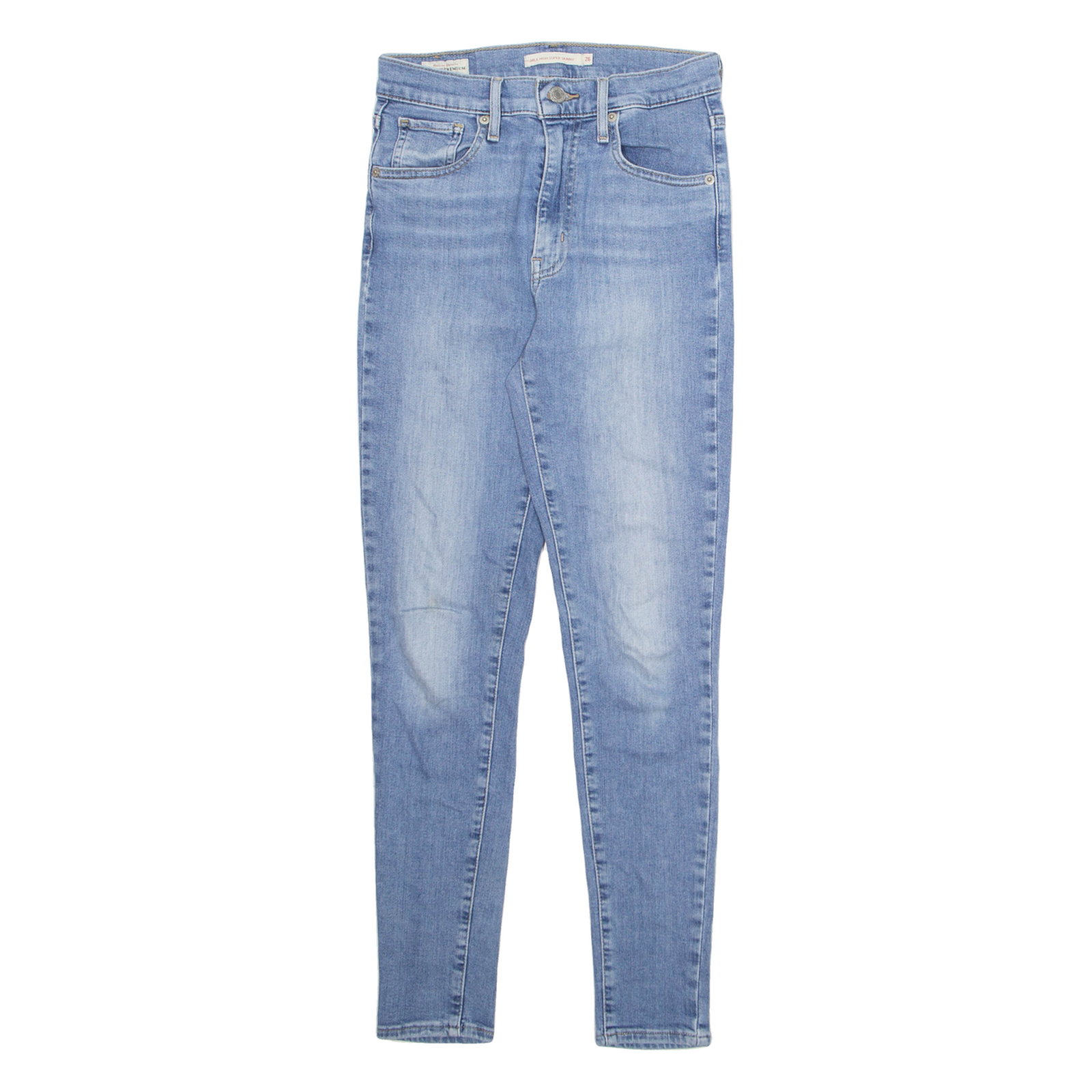 LEVI'S Womens Jeans Blue Regular Skinny Stone Wash W26 L28 Refurbished - N/A refurbished available on Cerqular