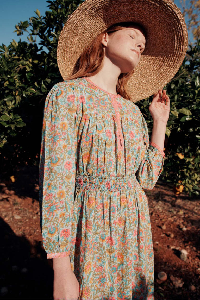 Women maxi dress Diane - Water Flower Pink | Size: S (36) Refurbished - N/A (Note: This brand may not be well-known globally refurbished available on Cerqular