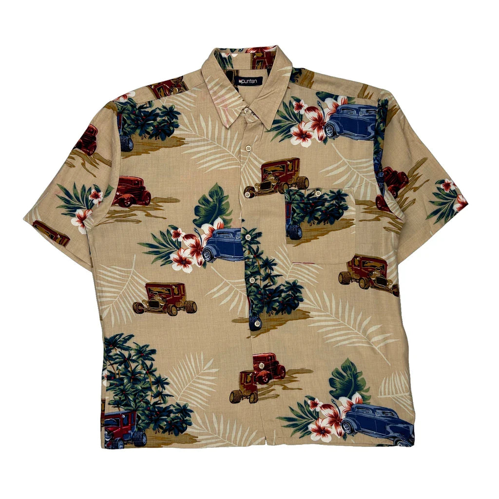 Buy Puritan Floral Hawaiian Shirt - Large Beige Viscose Refurbished - $25.11 Puritan Floral Hawaiian Shirt - Large Beige Viscose Refurbished - Thrifted (note: this is a term often used to describe second- refurbished available on Cerqular
