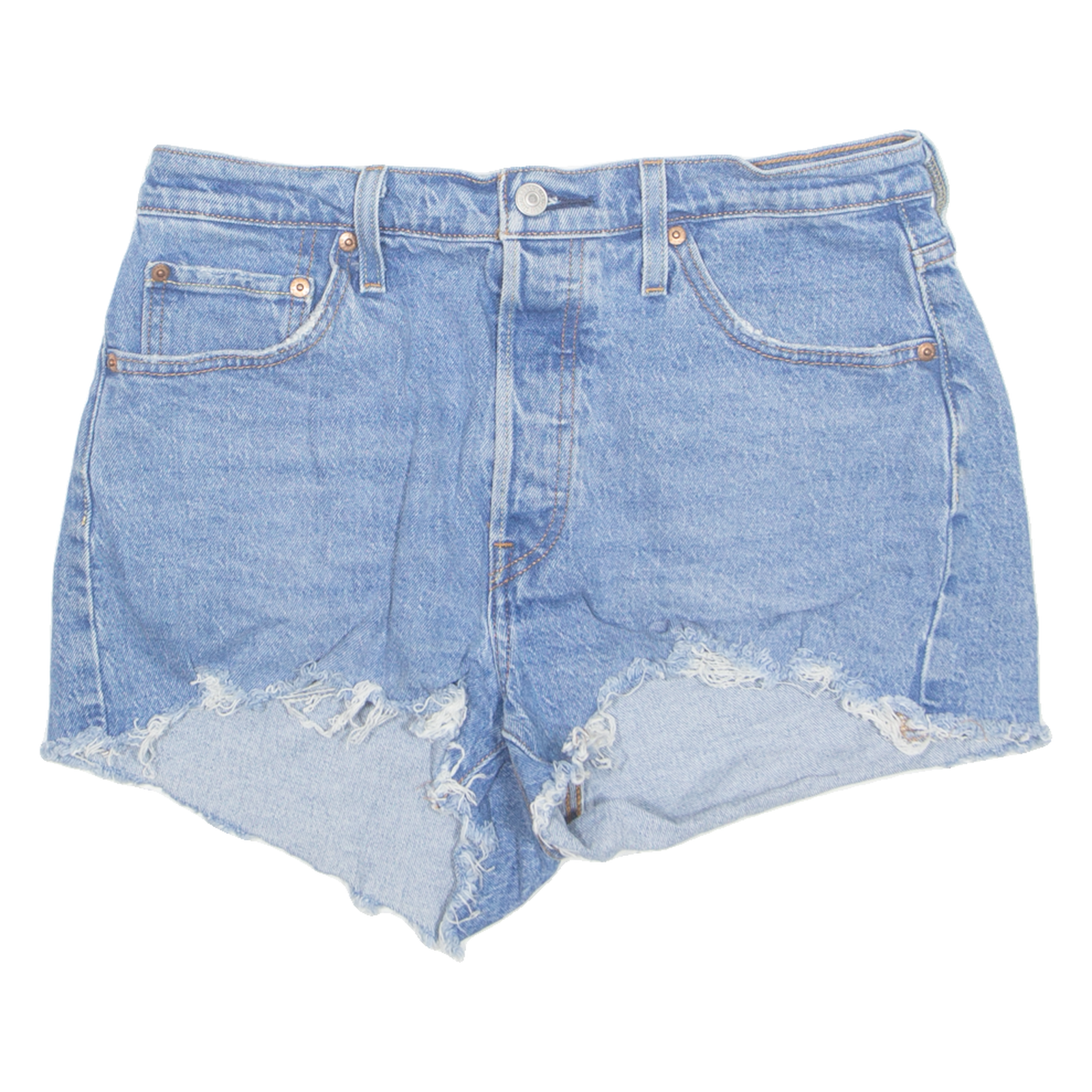 LEVI'S Cut Off 501 Womens Denim Shorts Blue M W30 Refurbished - N/A refurbished available on Cerqular