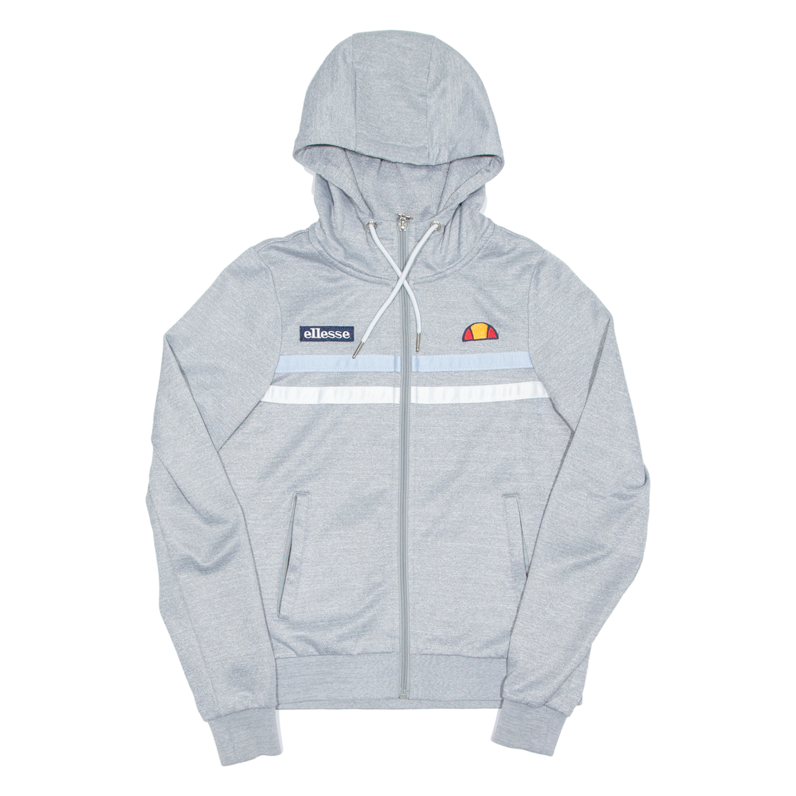 ELLESSE Womens Grey Hoodie Full Zip UK 8 Refurbished - N/A refurbished available on Cerqular