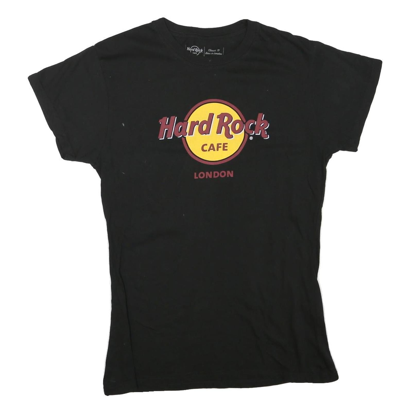 Buy HARD ROCK CAFE Womens Black London Graphic T-Shirt XL Short Sleeve Crew Neck Refurbished - $28.59 HARD ROCK CAFE Womens Black London Graphic T-Shirt XL Short Sleeve Crew Neck Refurbished - N/A refurbished available on Cerqular