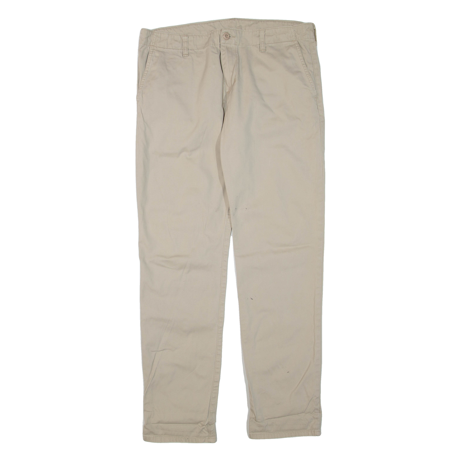 CARHARTT Club Mens Trousers Beige Regular Tapered W36 L33 Refurbished - N/A refurbished available on Cerqular