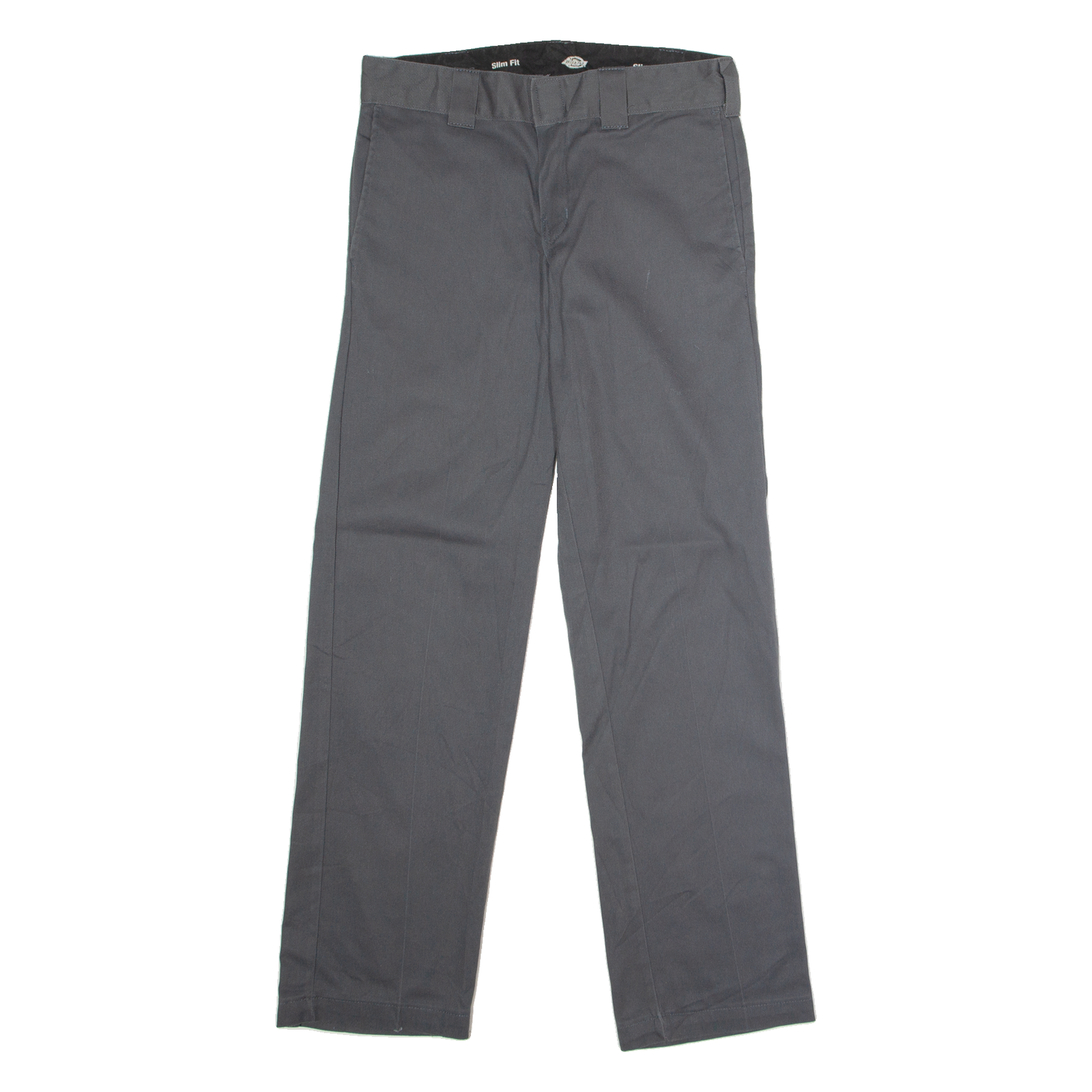 DICKIES Flex Workwear Mens Twill Trousers Grey Slim Straight W30 L32 Refurbished - N/A refurbished available on Cerqular
