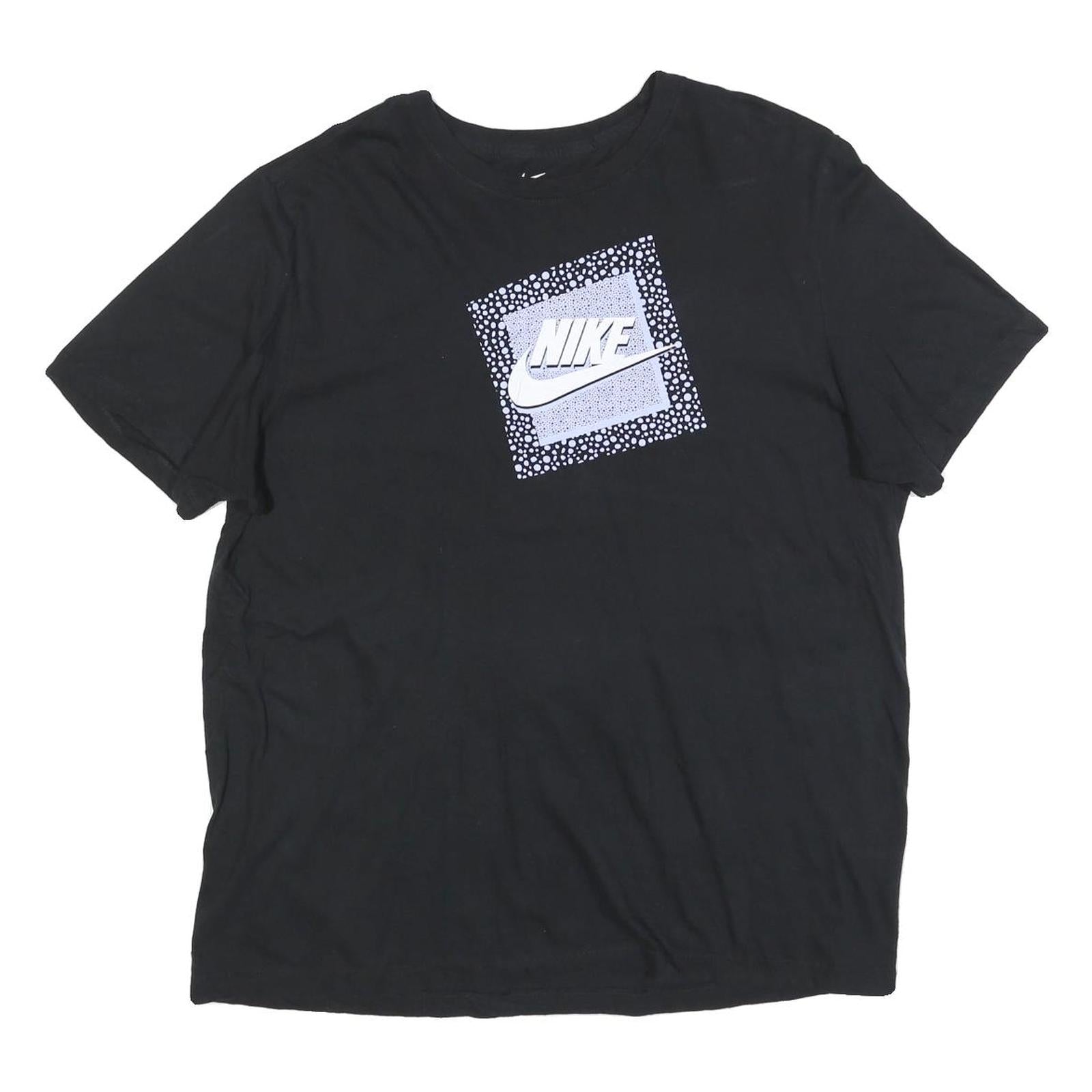 NIKE Mens Black Graphic T-Shirt XL Short Sleeve Crew Neck Sportswear Casual Refurbished - N/A refurbished available on Cerqular