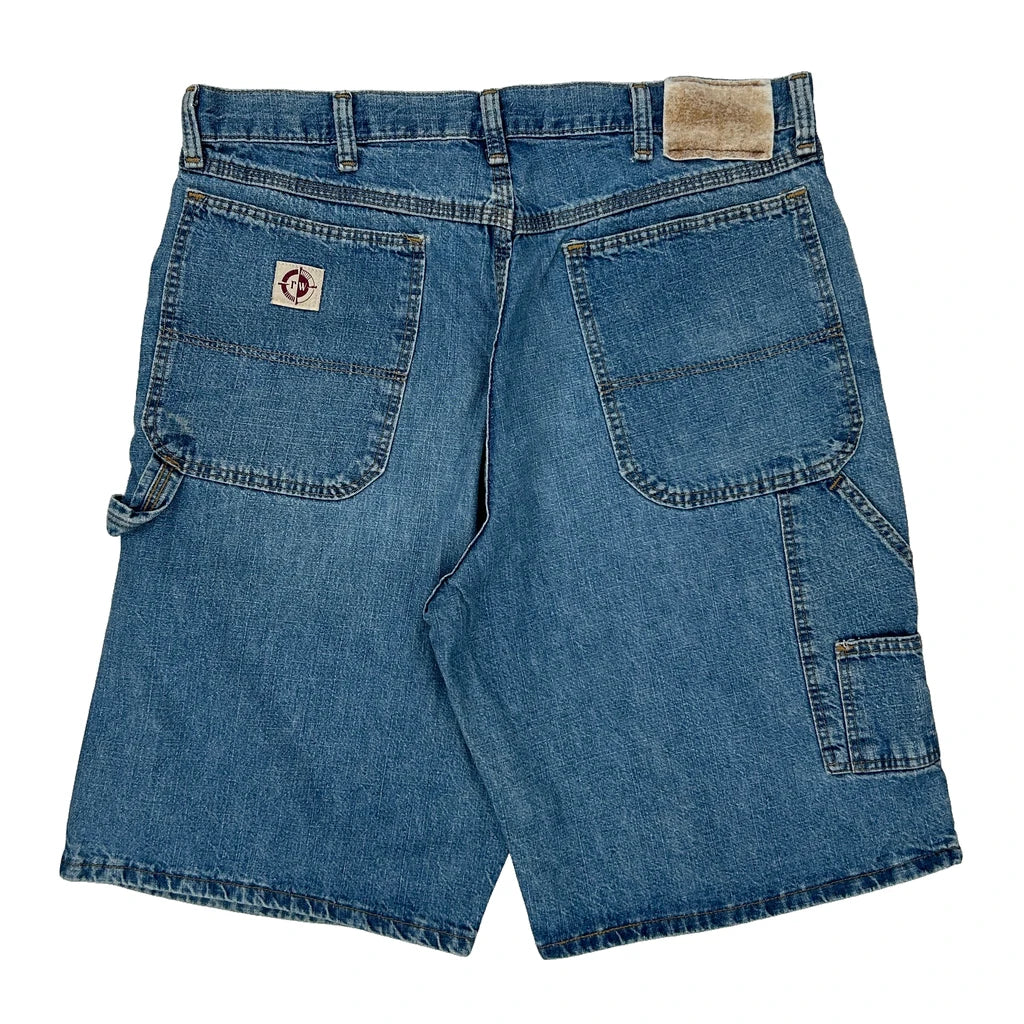 Buy Unbranded Denim Shorts - 32W 11L Blue Denim Refurbished - $30.94 Unbranded Denim Shorts - 32W 11L Blue Denim Refurbished - Thrifted (note: this is a term often used to describe second- refurbished available on Cerqular