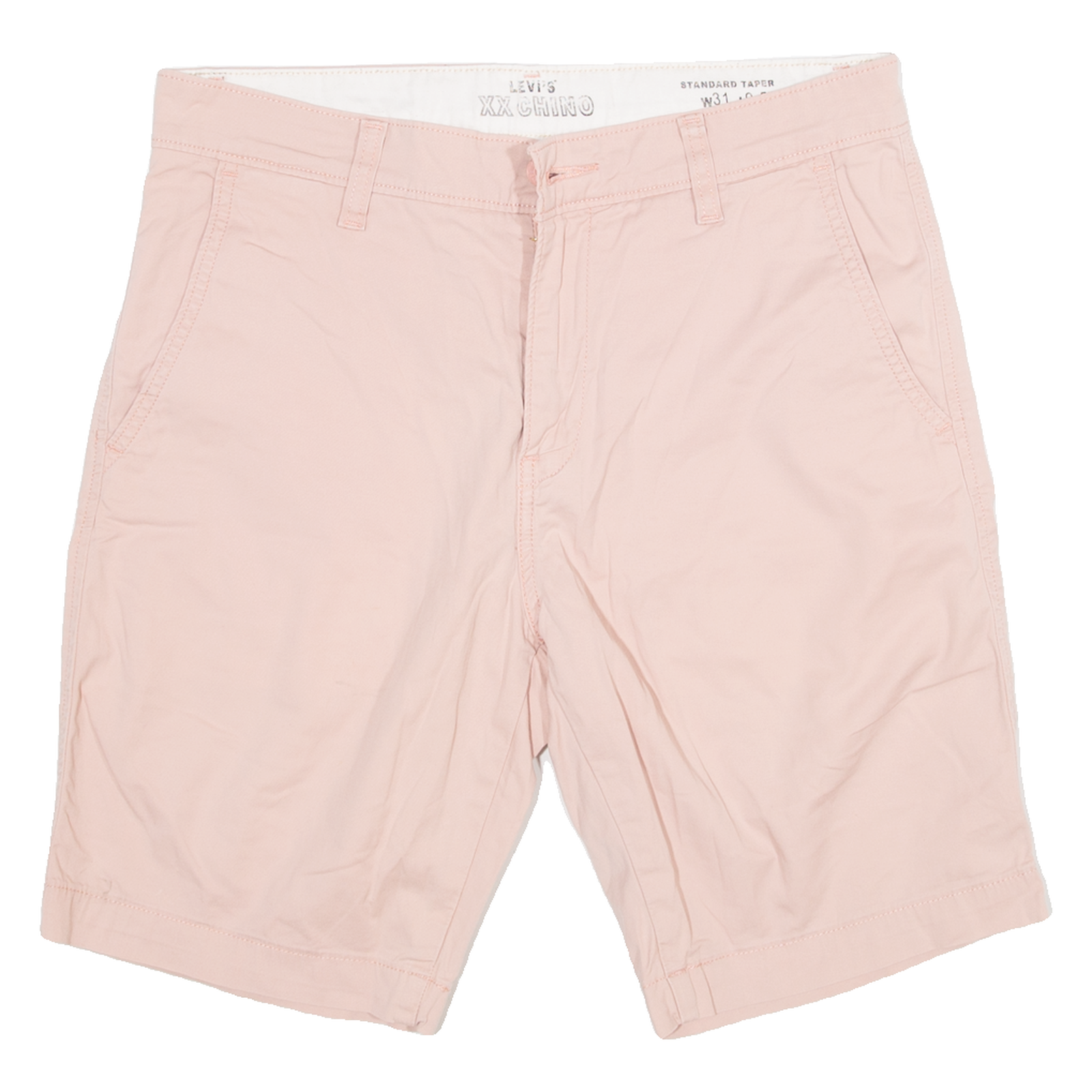 LEVI'S Womens Chino Shorts Pink M W31 Refurbished - N/A refurbished available on Cerqular