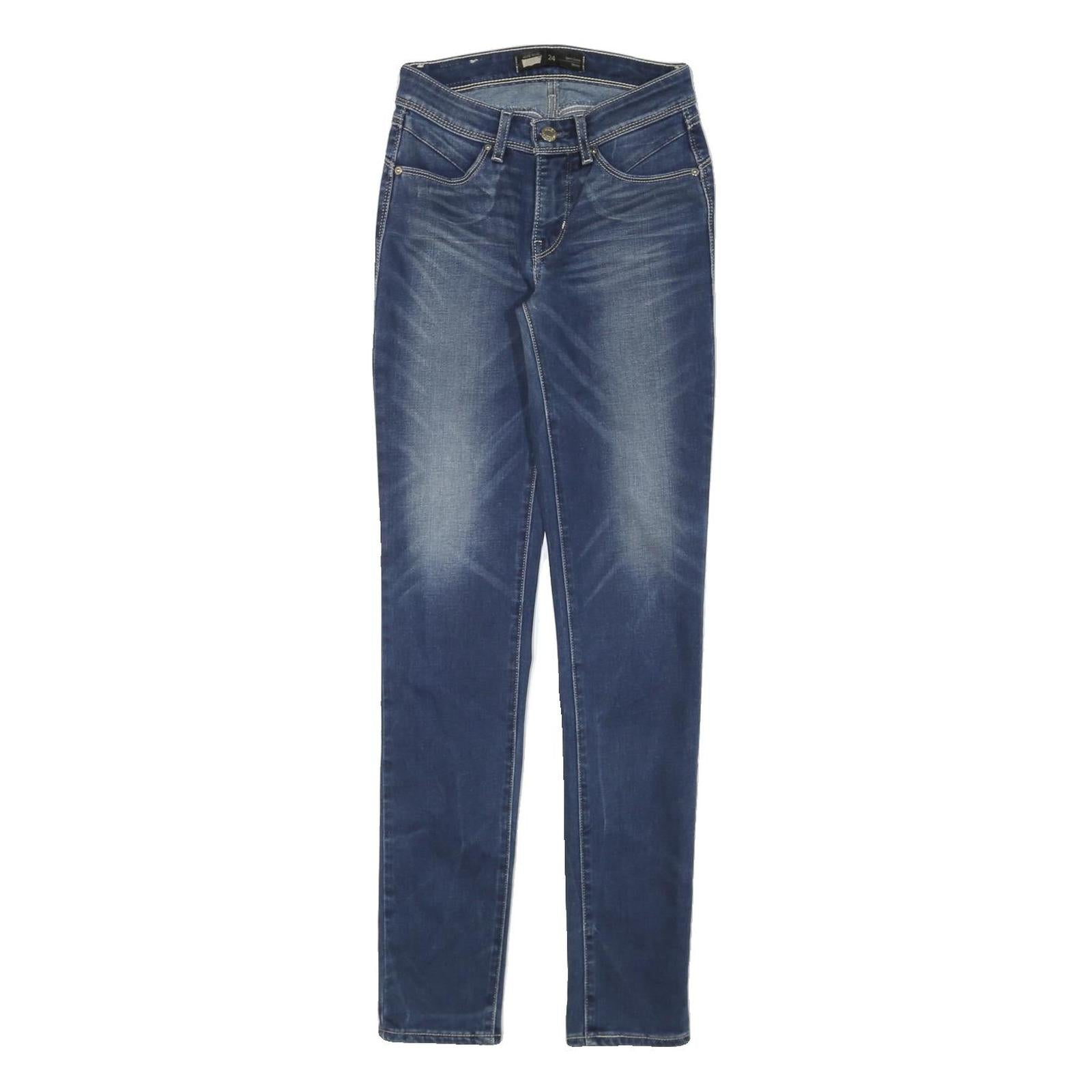 LEVI'S Womens Slim Blue Denim Jeans W24 L30 Zip Stylish Cotton Blend Refurbished - N/A refurbished available on Cerqular