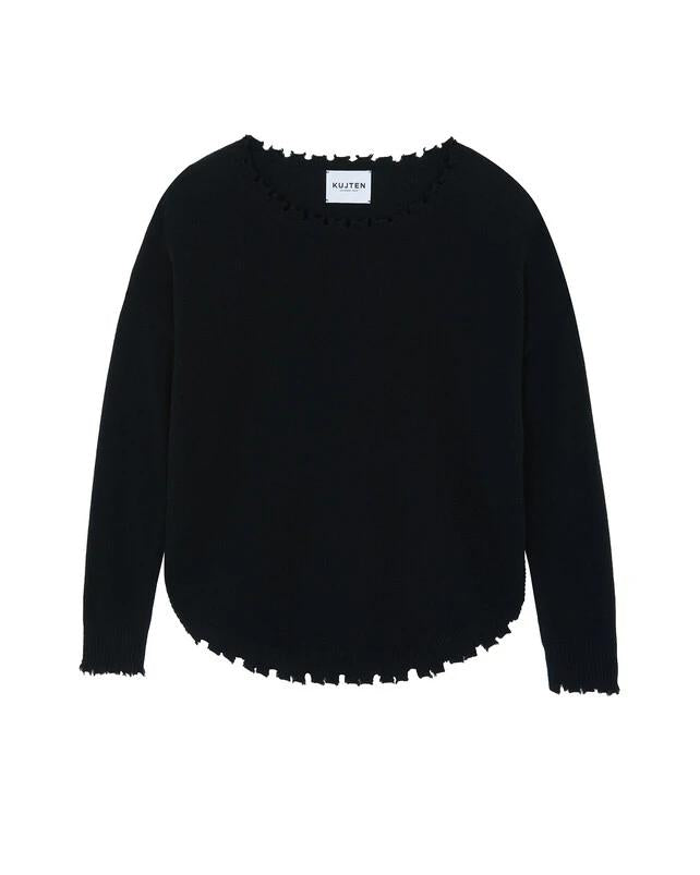 Pullover Mela Noir | Color: NOIR | Size: 1-S Refurbished - Rue Madame is a known brand, and the standardized name is " refurbished available on Cerqular