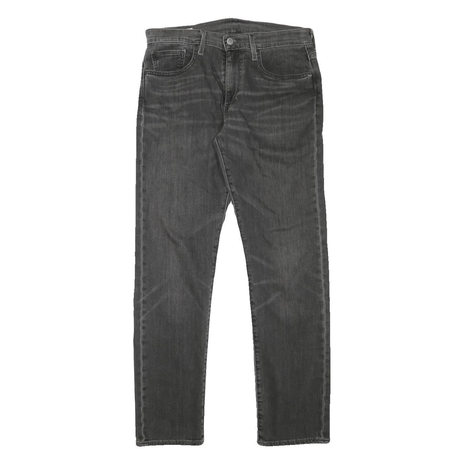 LEVI'S Mens Slim Fit Black Denim Jeans Cotton Blend Zip W30 L29 Classic Stylish Refurbished - N/A refurbished available on Cerqular