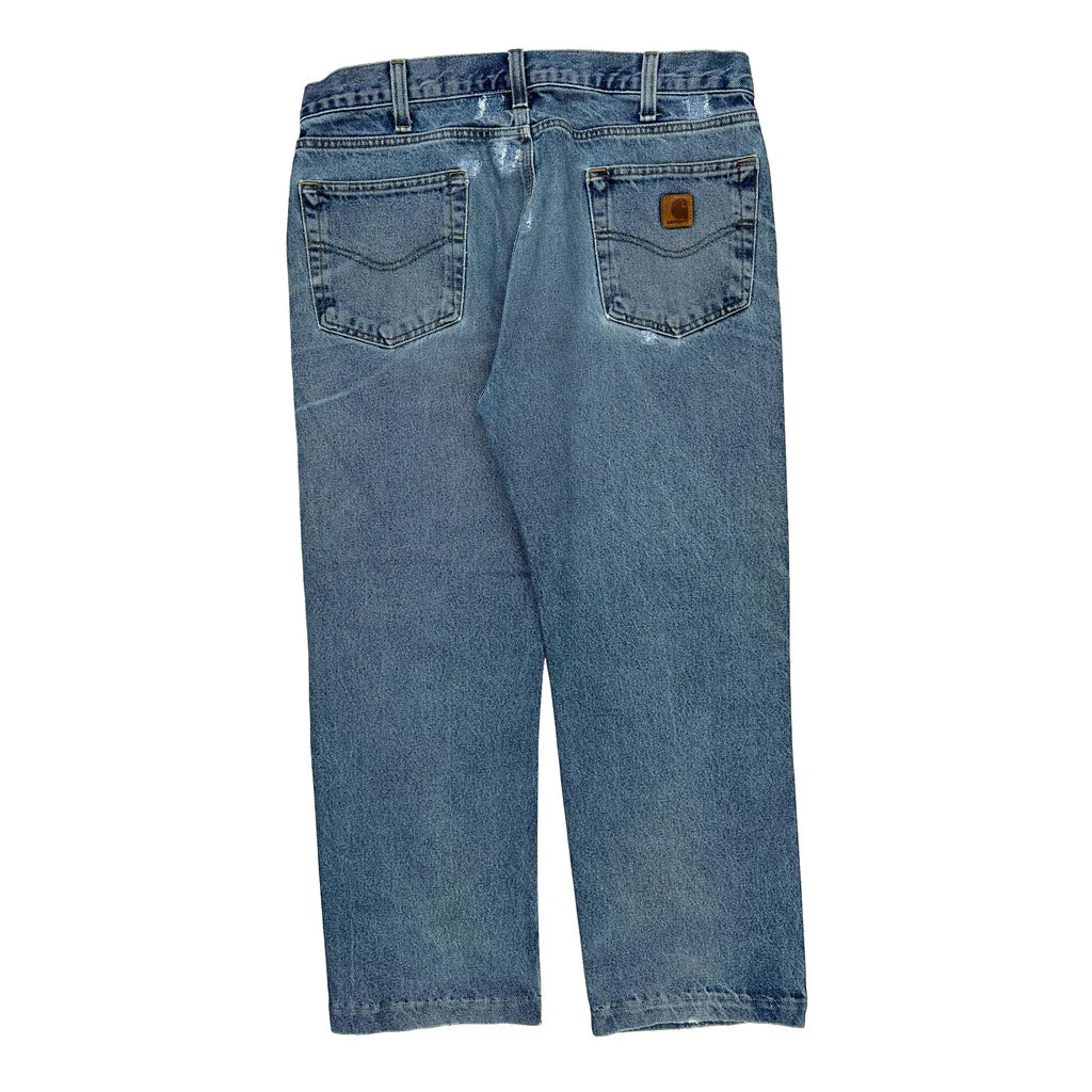 Carhartt Jeans - 36W 28L Blue Cotton Refurbished - Thrifted (note: this is a term often used to describe second- refurbished available on Cerqular
