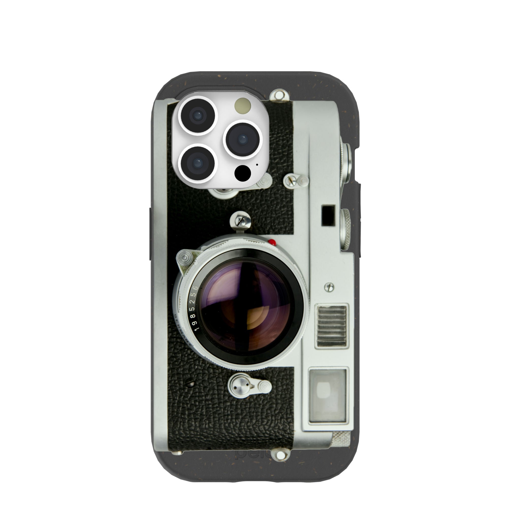 Black Vintage Camera iPhone 15 Pro Case Refurbished - Pela Case refurbished available on Cerqular