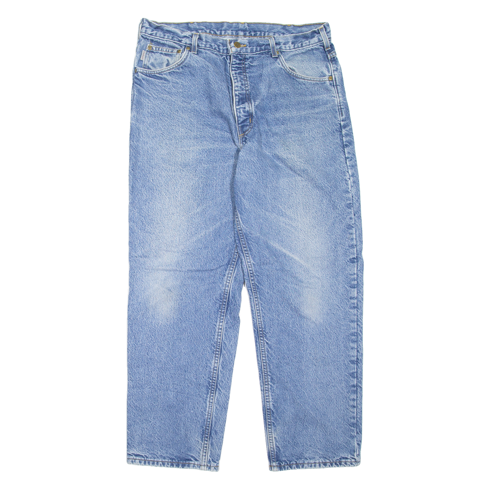 CARHARTT Blanket Lined Workwear Mens Jeans Blue Tapered Stone Wash W35 L29 Refurbished - N/A refurbished available on Cerqular