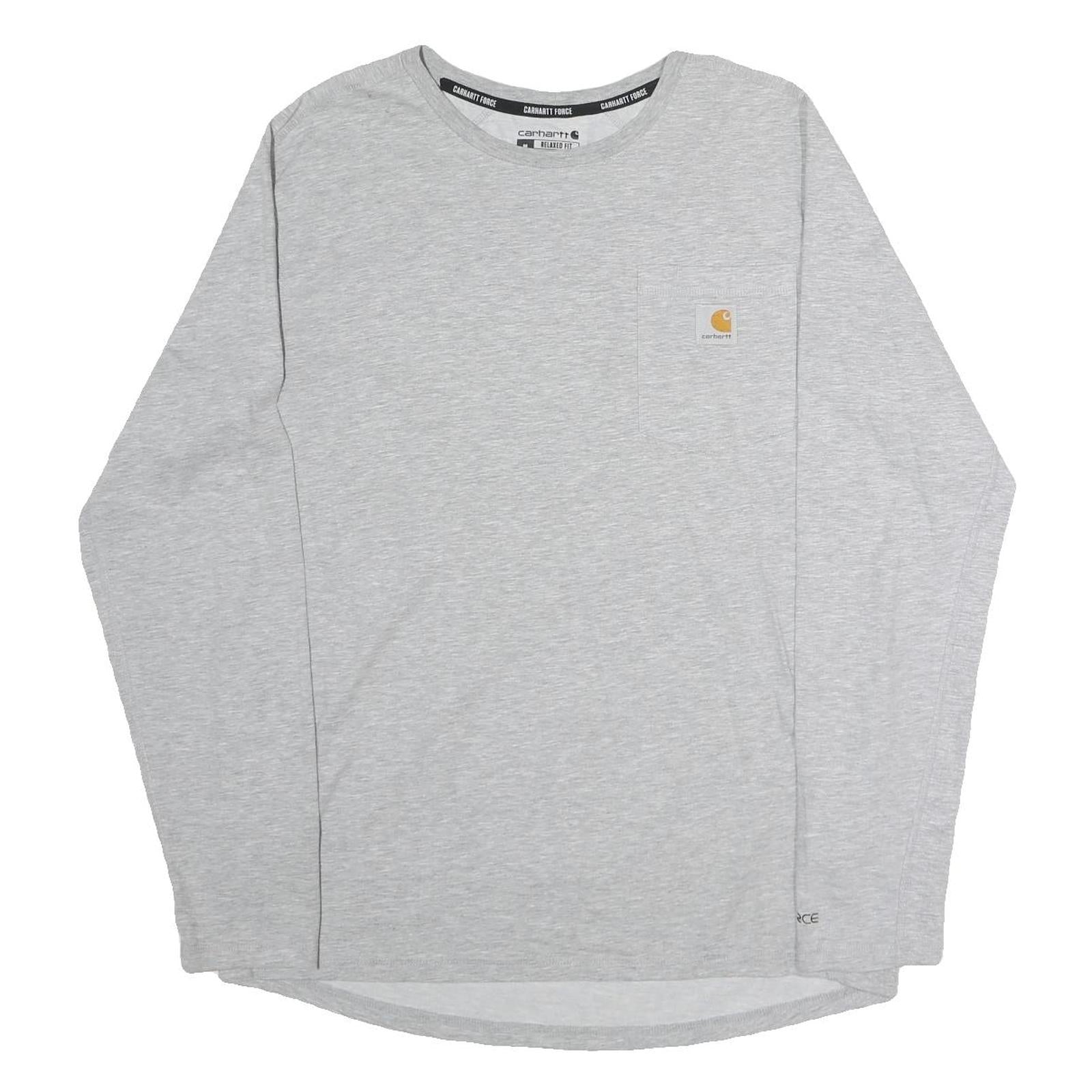 CARHARTT Mens Grey Long Sleeve Crew Neck Pocket T-Shirt M Casual Workwear Refurbished - N/A refurbished available on Cerqular