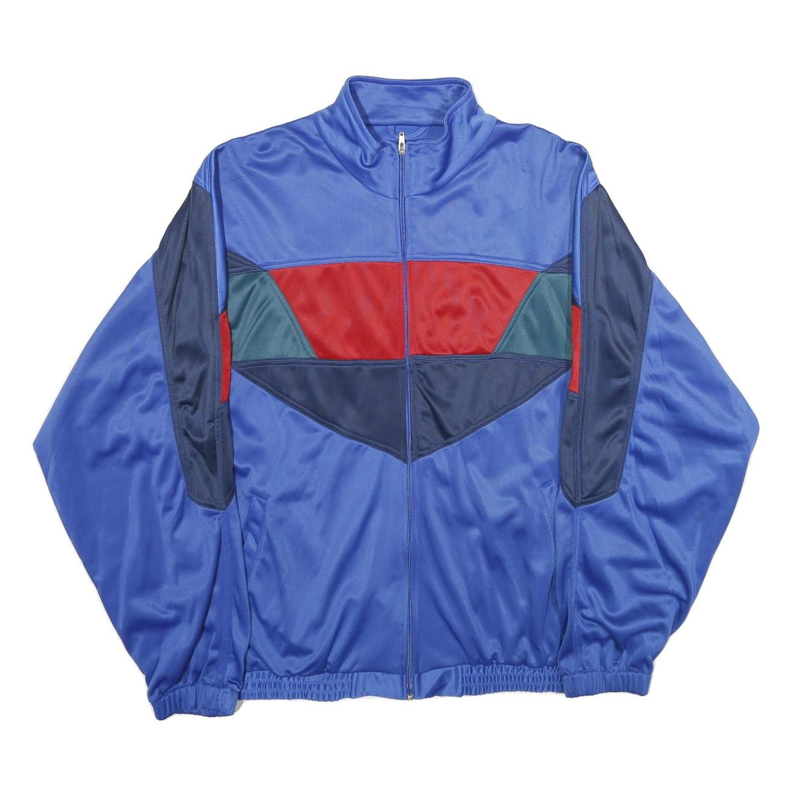 SIMMONS Mens Blue Red & Navy Colourblock Zip Jacket 2XL Polyester Athletic Fit Refurbished - N/A refurbished available on Cerqular