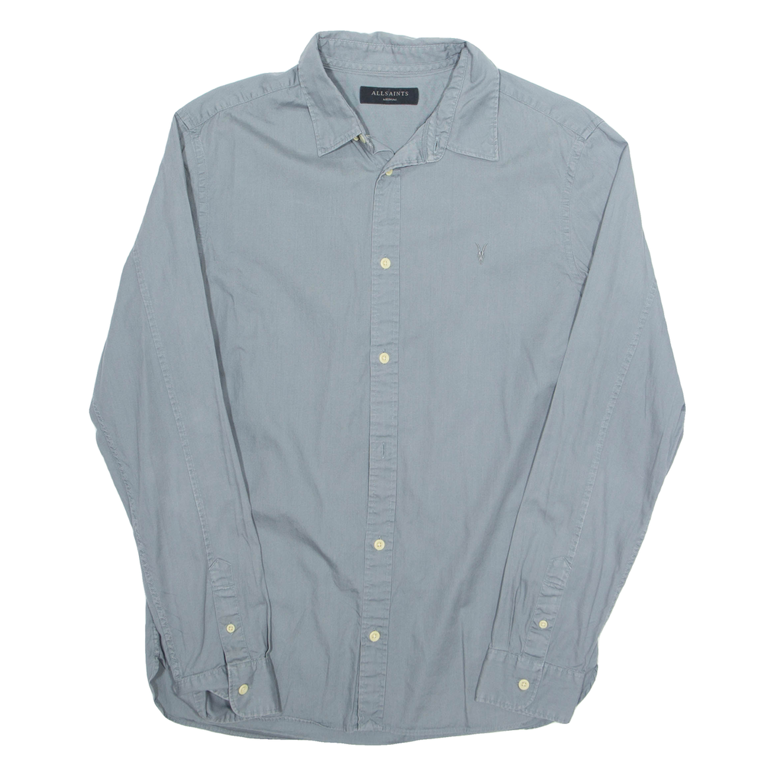 Buy ALL SAINTS Mens Plain Shirt Grey Long Sleeve M Refurbished - $28.59 ALL SAINTS Mens Plain Shirt Grey Long Sleeve M Refurbished - N/A refurbished available on Cerqular