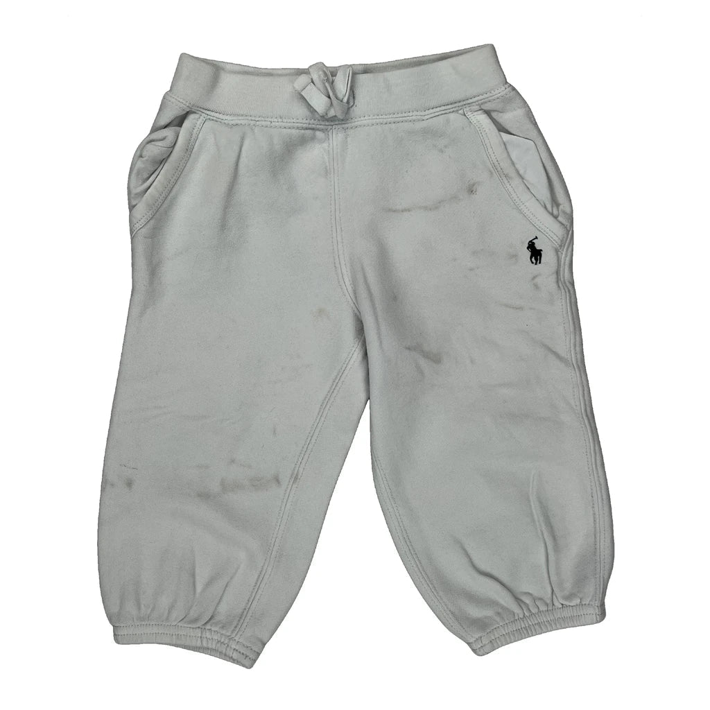 Age 18 Months Polo By Ralph Lauren Joggers - 3XS White Cotton Refurbished - Thrifted (note: this is a term often used to describe second- refurbished available on Cerqular