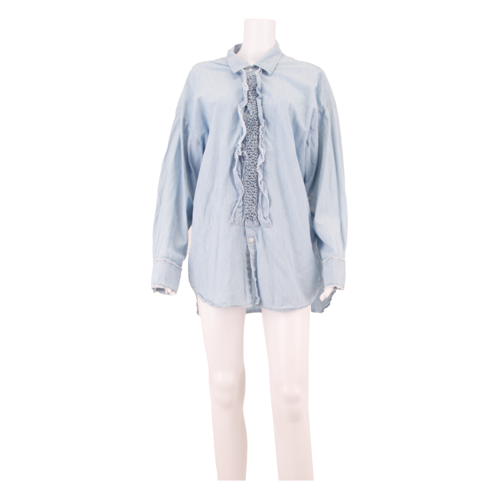 REPLAY Womens Shirt Dress Blue Long Sleeve Short S Refurbished - N/A refurbished available on Cerqular