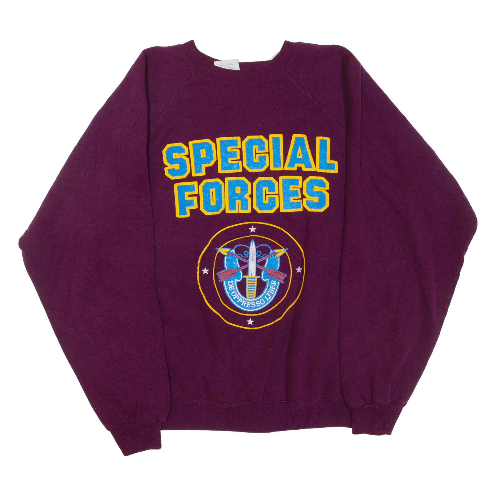 HANES Special Forces Mens Sweatshirt Purple Crew Neck XL Refurbished - N/A refurbished available on Cerqular