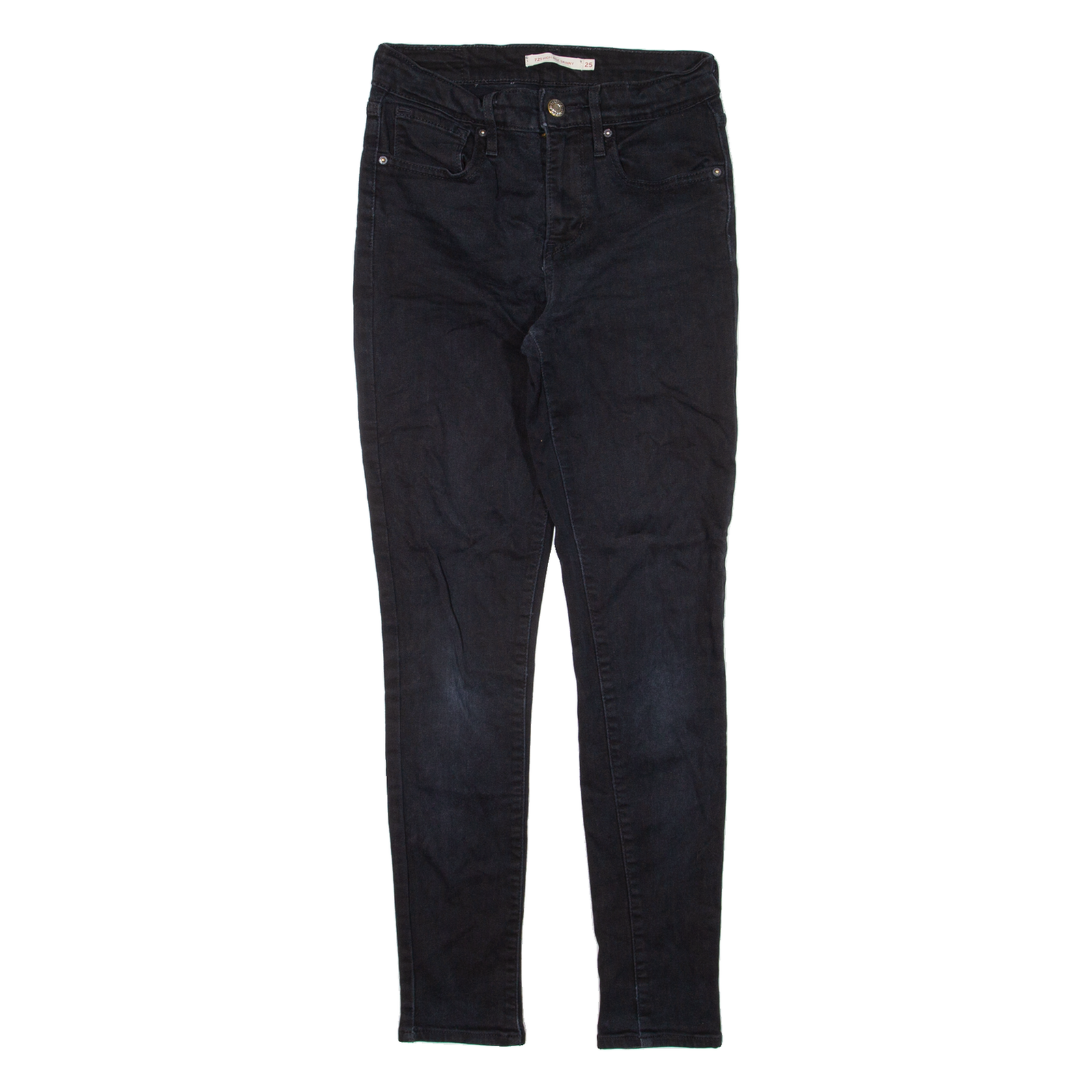 Buy LEVI'S 721 High Rise Womens Jeans Black Slim Skinny W25 L28 Refurbished - $36.39 LEVI'S 721 High Rise Womens Jeans Black Slim Skinny W25 L28 Refurbished - N/A refurbished available on Cerqular