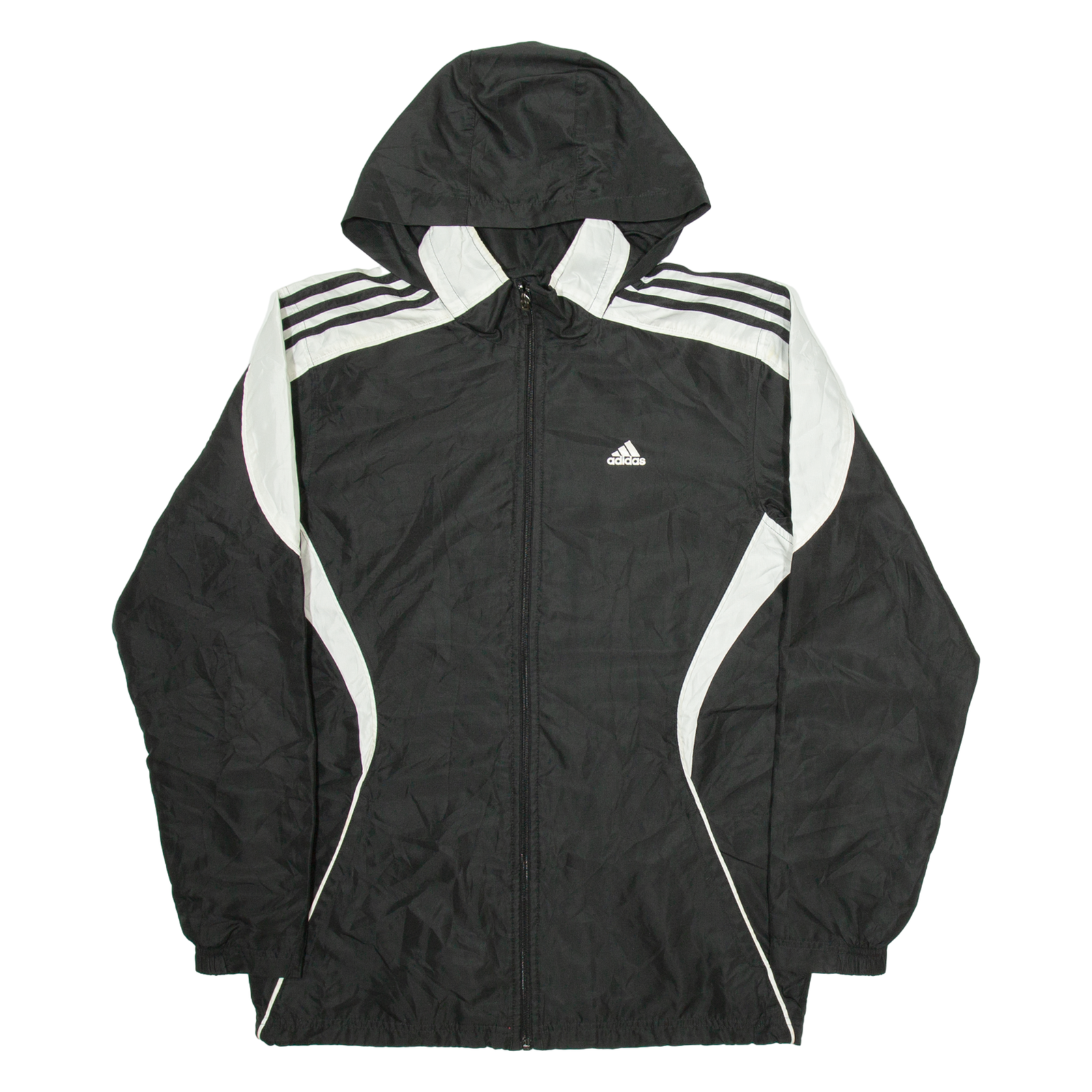 ADIDAS Mens Shell Jacket Black  Hooded S Refurbished - N/A refurbished available on Cerqular