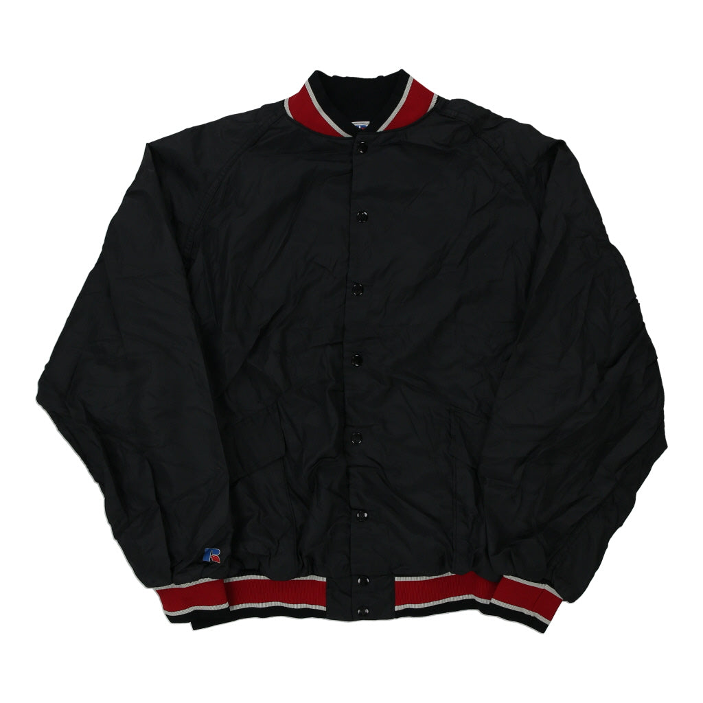 Made in USA WithWorth Russell Athletic Varsity Jacket - XL Black Nylon Blend | Size: x-large Refurbished - Thrifted (note: this is a term often used to describe second- refurbished available on Cerqular