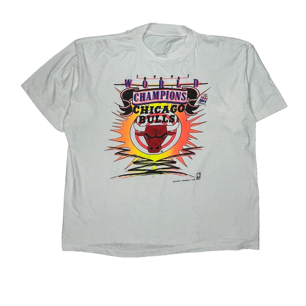 Buy Chicago Bulls Chicago Bulls T-Shirt - XL White Cotton Refurbished - $44.88 Chicago Bulls Chicago Bulls T-Shirt - XL White Cotton Refurbished - Thrifted (note: this is a term often used to describe second- refurbished available on Cerqular