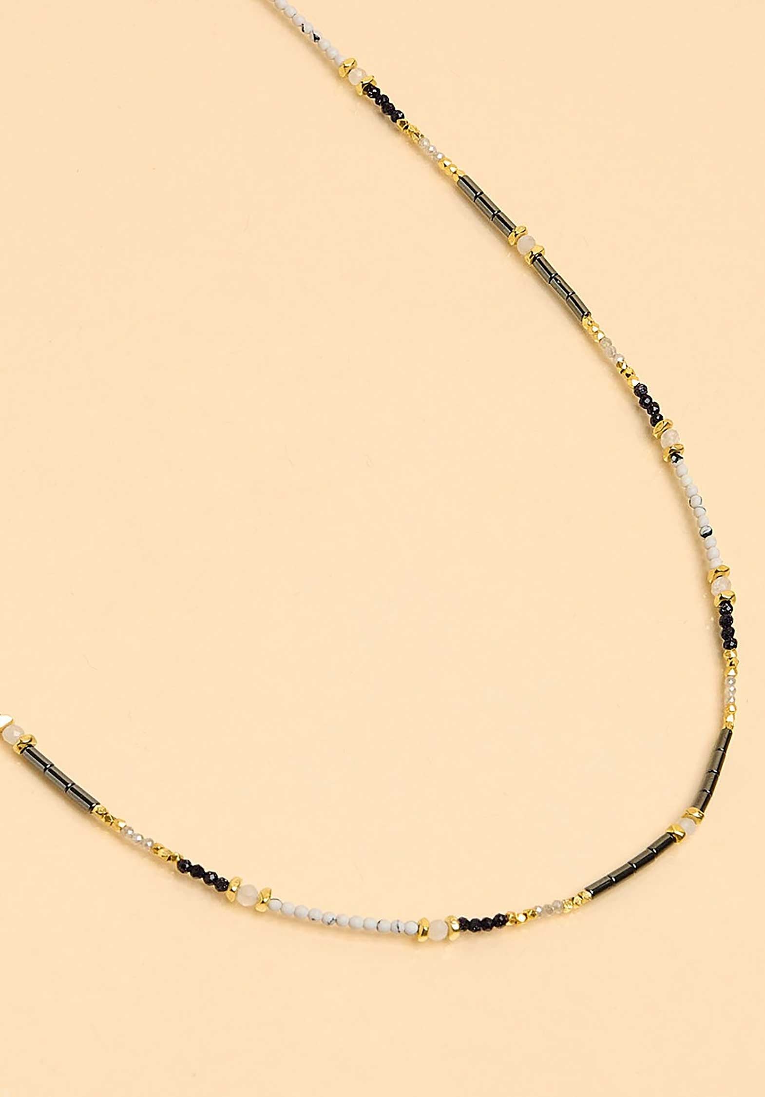Necklace Caen5 Noir | Color: NOIR | Size: U Refurbished - Rue Madame is a known brand, and the standardized name is " refurbished available on Cerqular